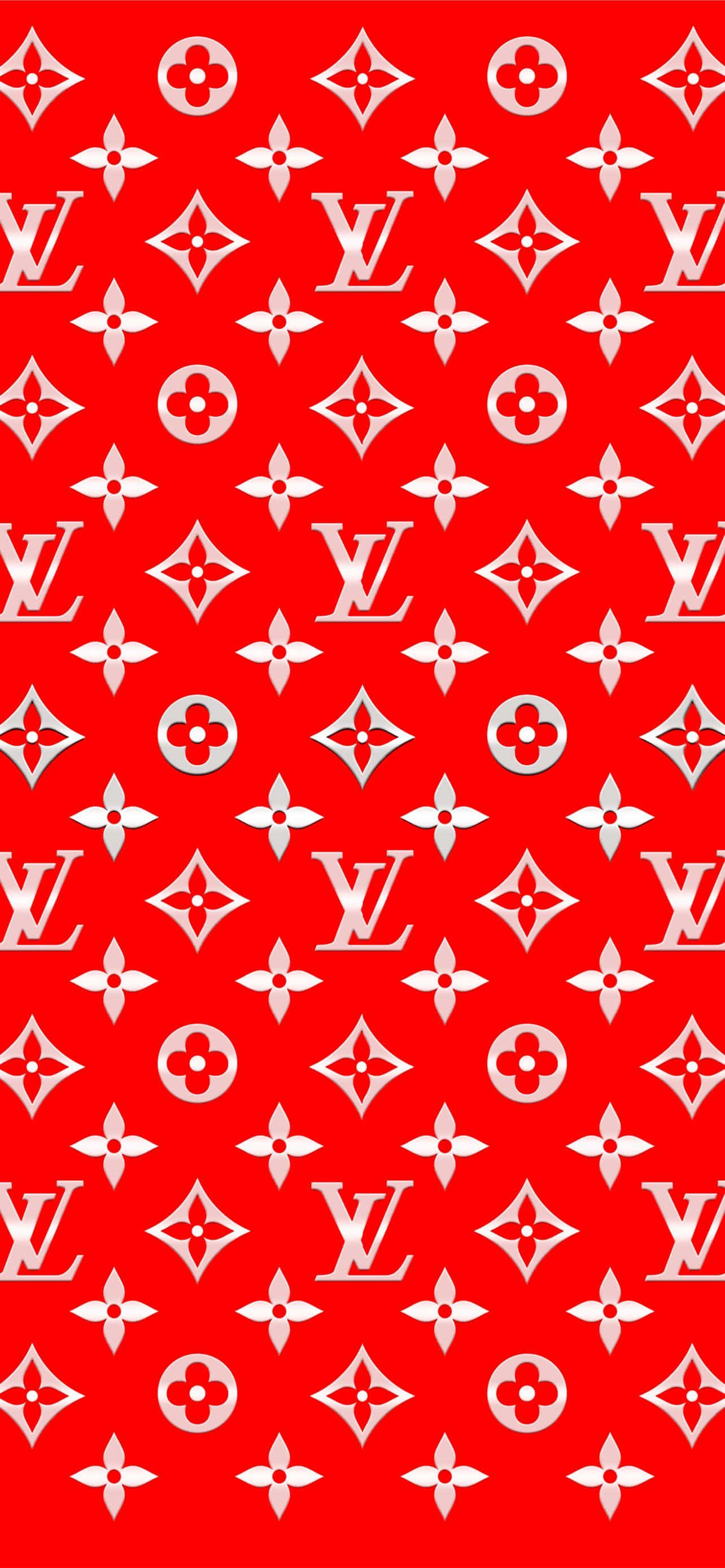 Το εμβληματικό μοτίβο της Louis Vuitton. Ταπετσαρία