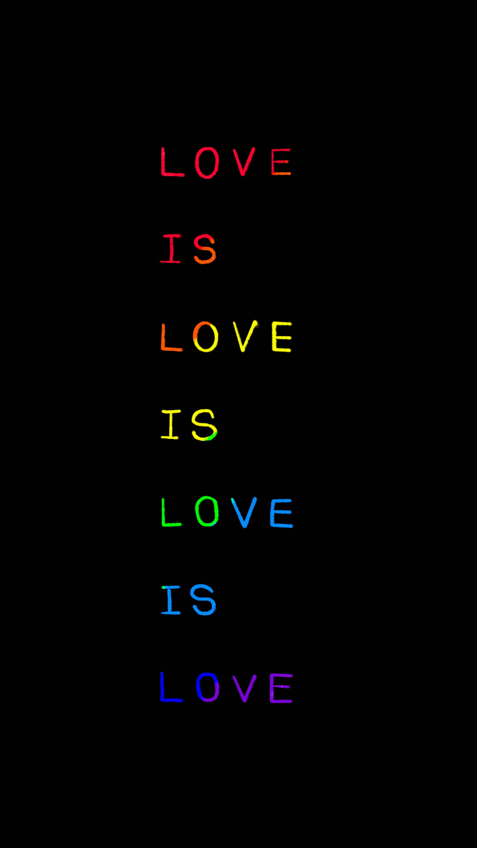 Love Is Love Κείμενο LGBT Τηλέφωνο Ταπετσαρία