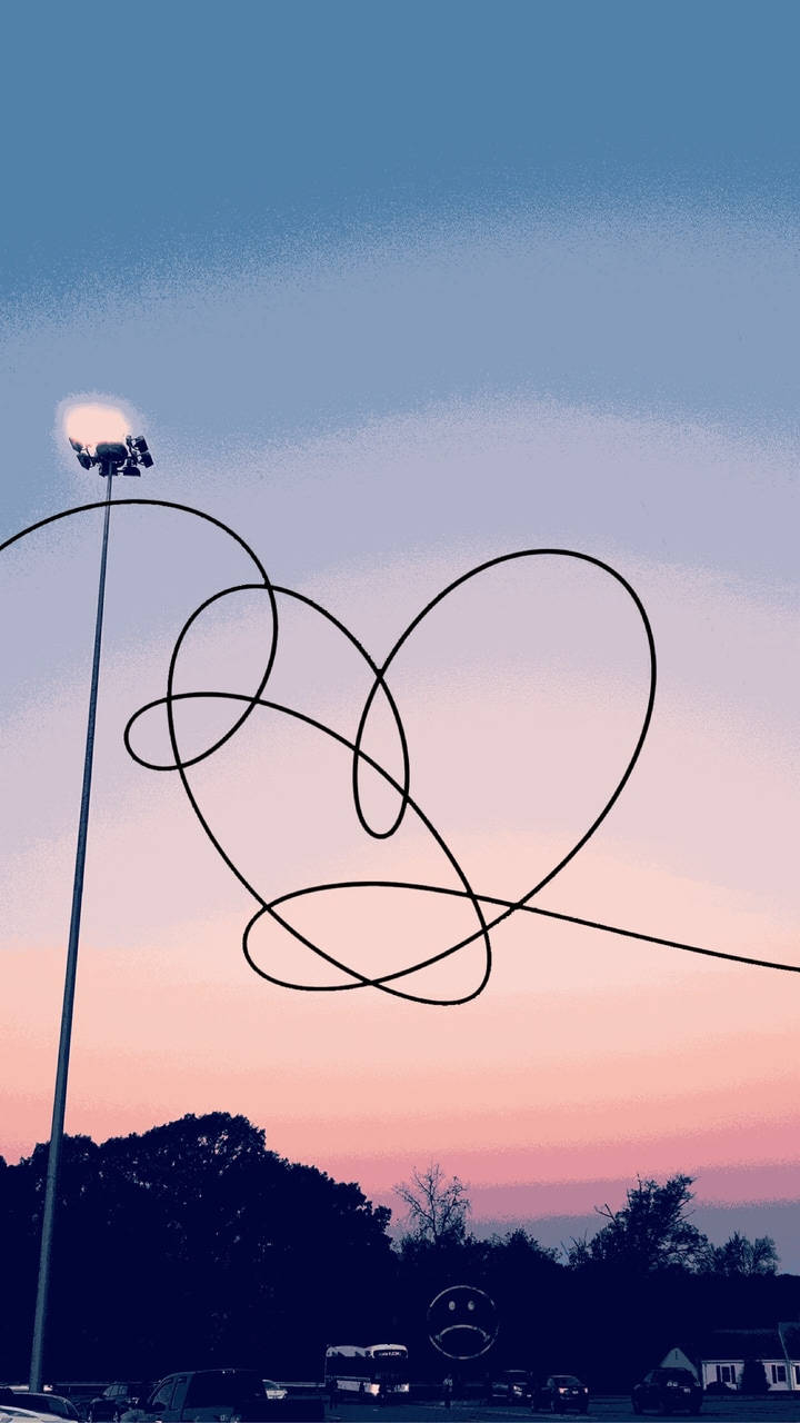 Love Yourself Λογότυπο BTS Αισθητική Ταπετσαρία