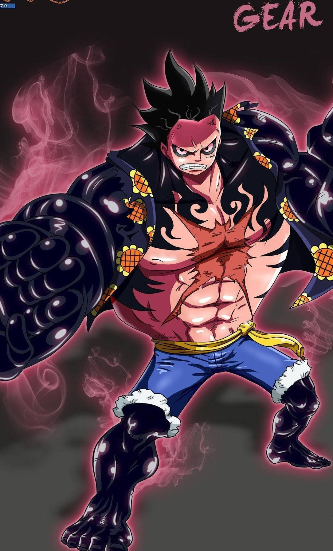 Luffy Gear 4 Ατμός Ταπετσαρία