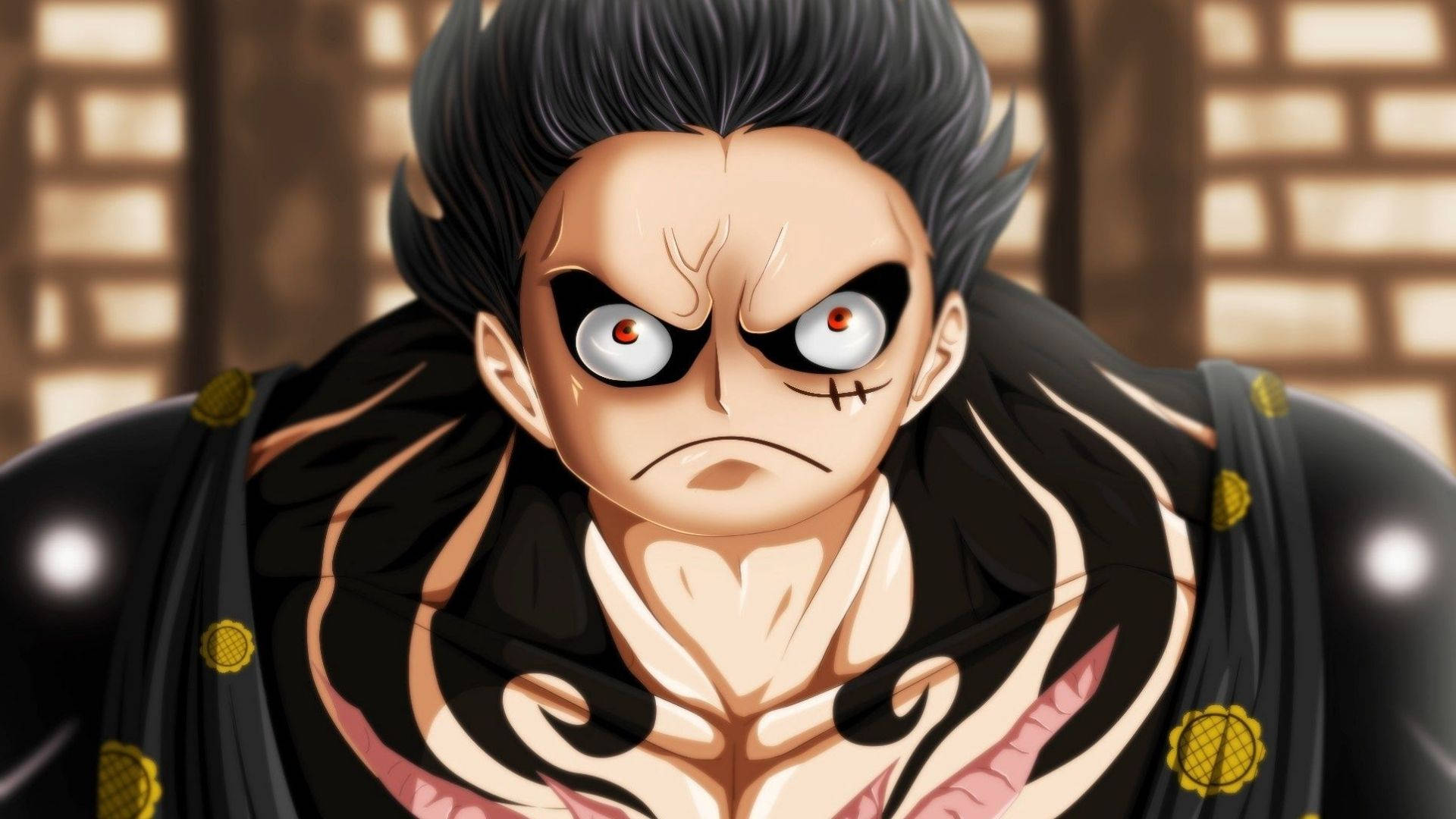 Luffy Gear 4 Κοντινό Πλάνο Προσώπου Ταπετσαρία