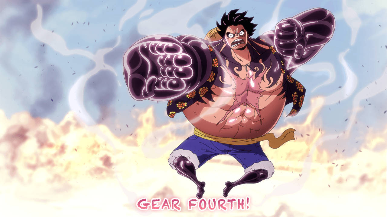 Luffy Gear 4 Φλεγόμενη Φωτιά Ταπετσαρία