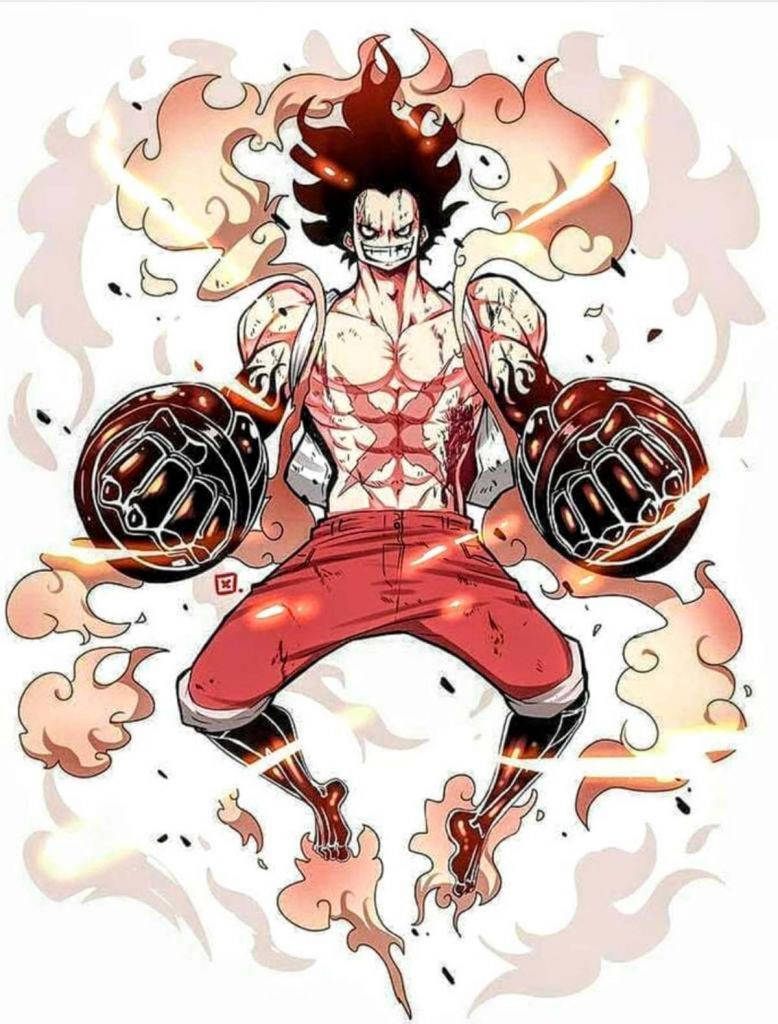 Luffy Gear 4 Χαμογελάει Πονηρά Ταπετσαρία