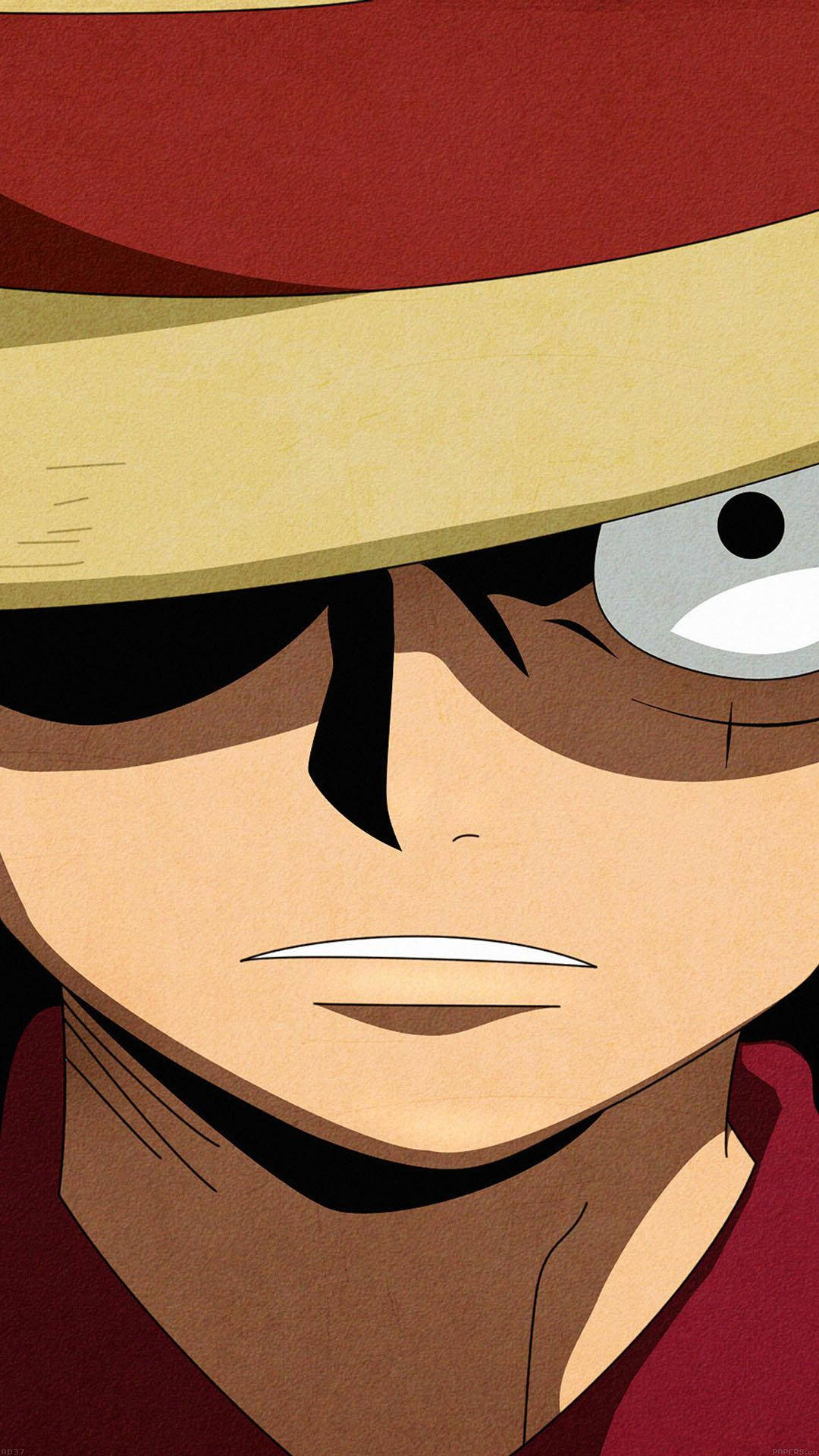 Κοντινό Πλάνο Τηλεφώνου Luffy από το One Piece Ταπετσαρία