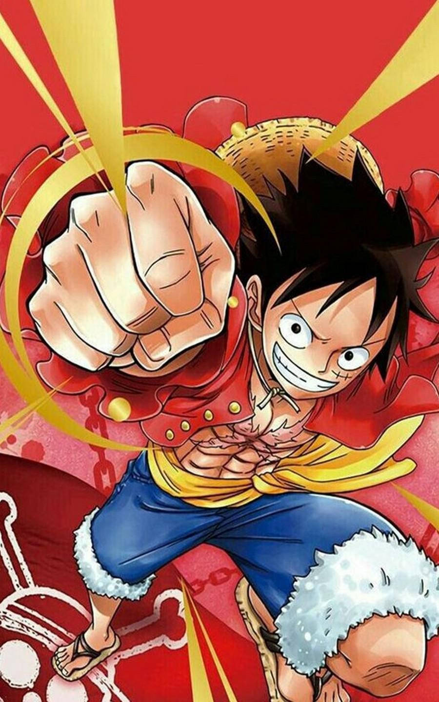 Χαμόγελο και Γροθιά του Luffy Ταπετσαρία