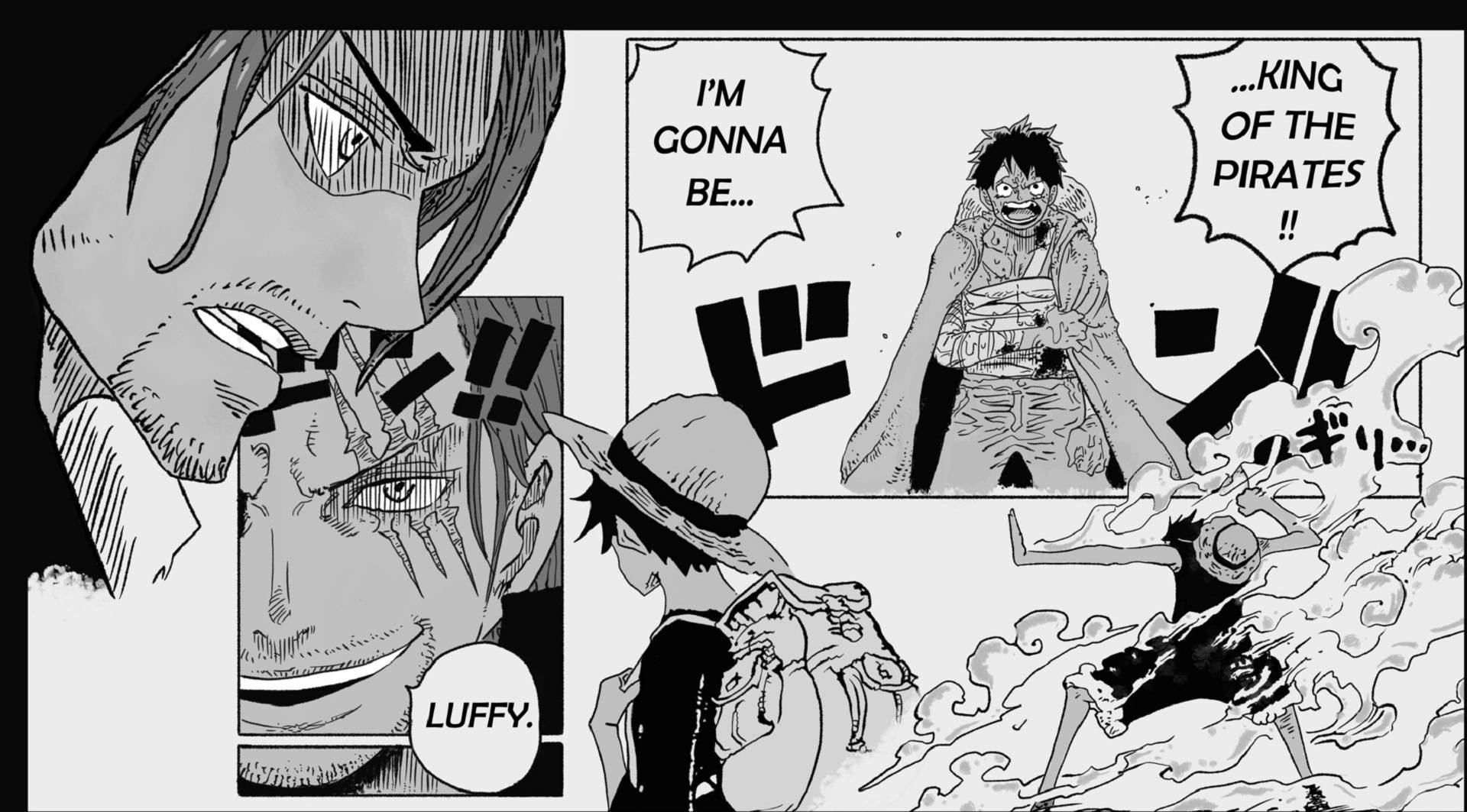 Πάνελ Μάνγκα του Luffy και του Shanks Ταπετσαρία
