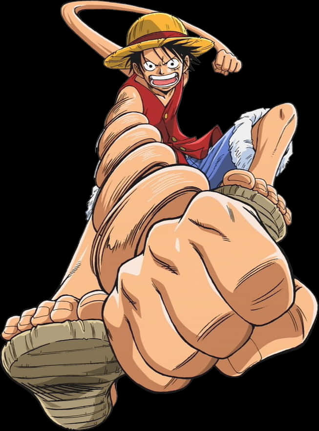 Luffy_ Επίθεση Λαστιχένιου Χεριού Ταπετσαρία