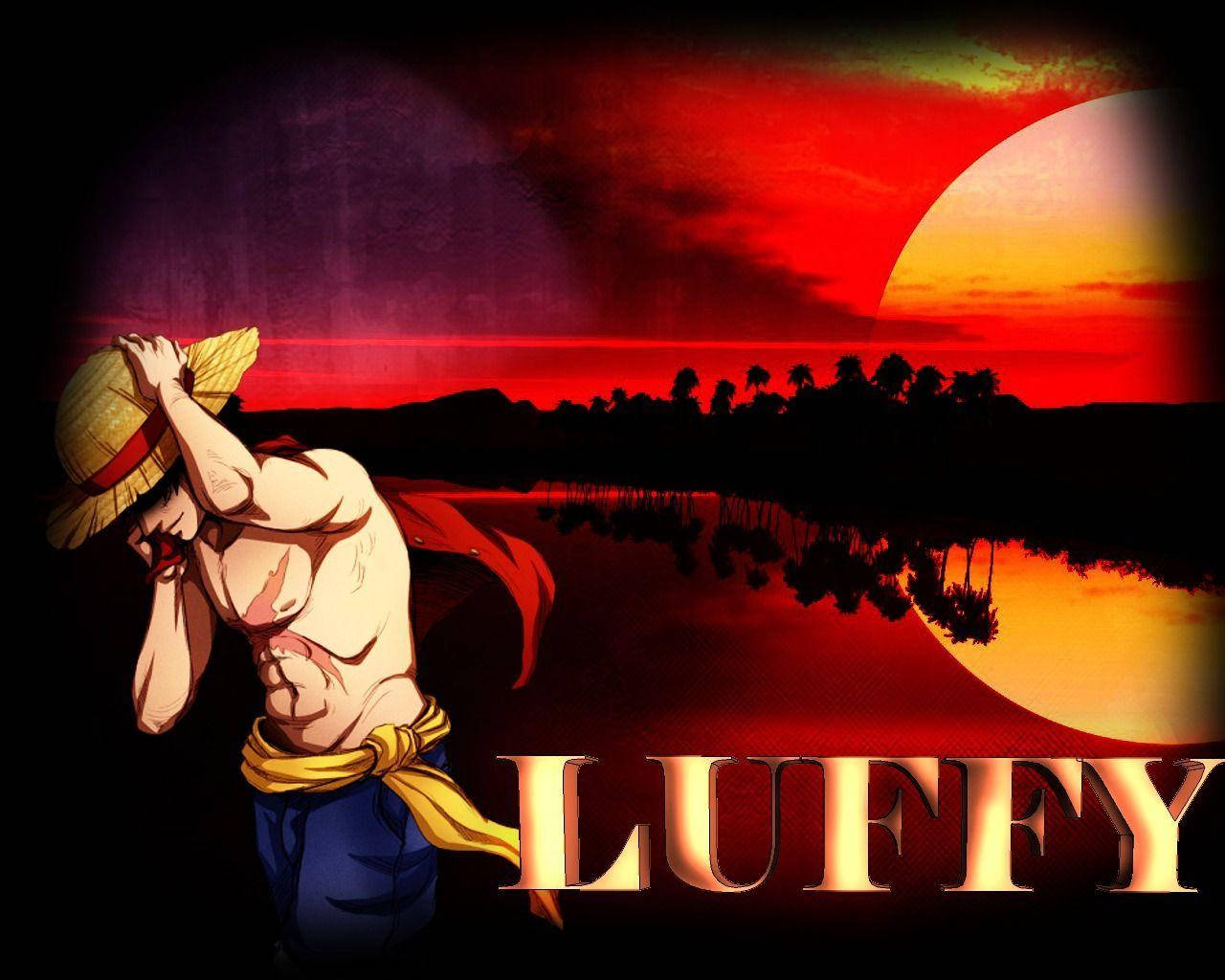 Luffy Κόκκινος Ουρανός — Λούφι Ταπετσαρία