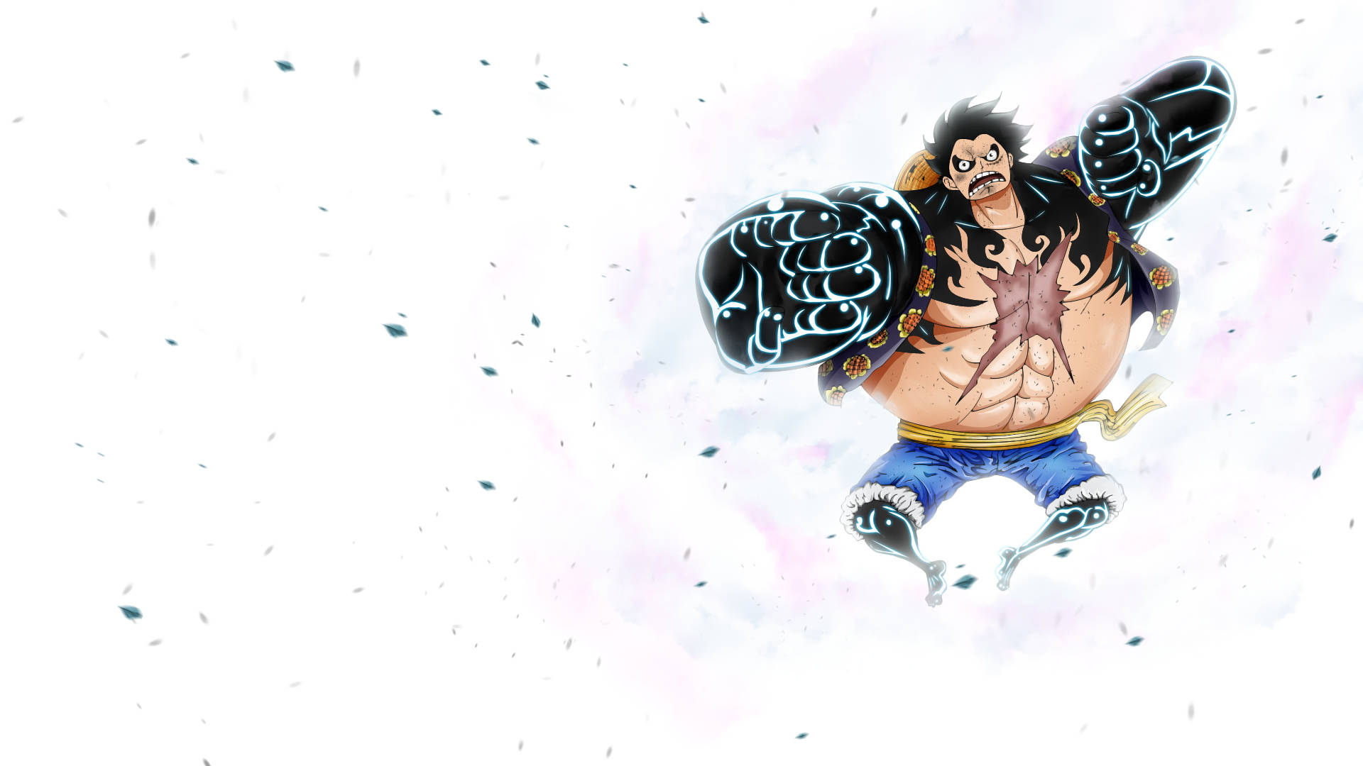 Luffy Με Μεγάλους Δυνατούς Μύες — Λούφι Ταπετσαρία