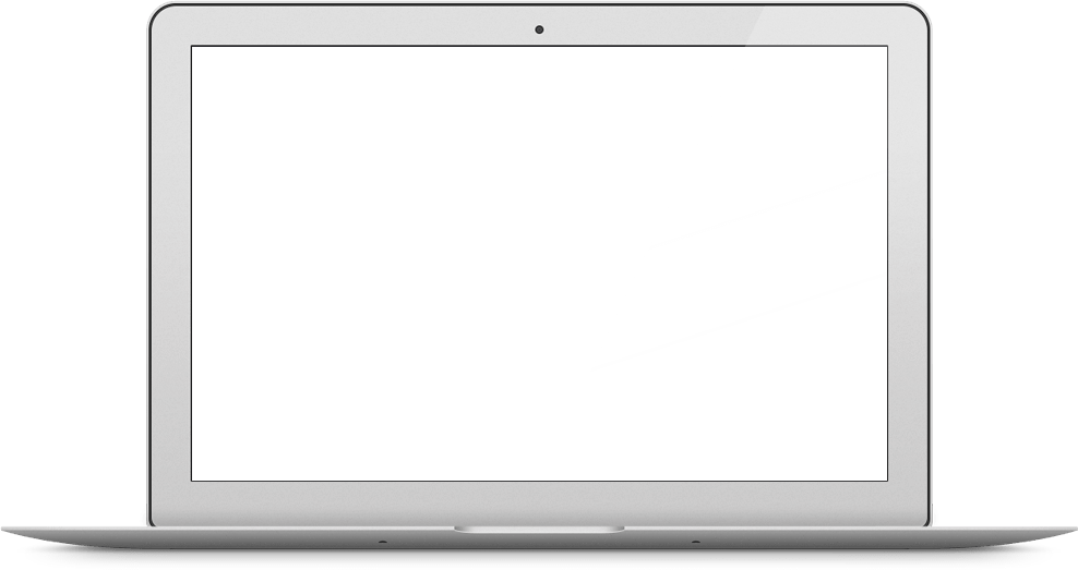 Ασημί Mac Book Ανοιχτό με Κενή Οθόνη Ταπετσαρία