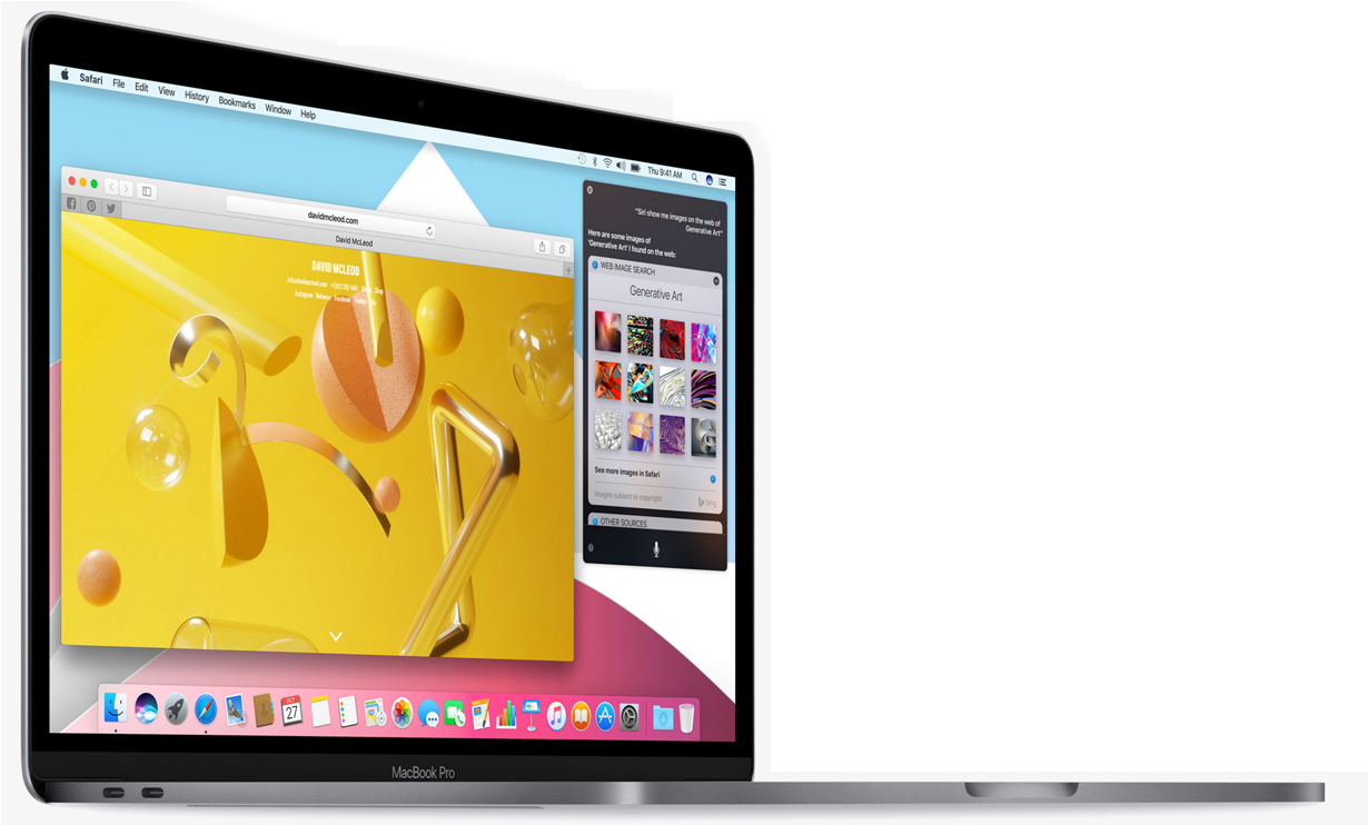 Ρύθμιση διπλής οθόνης MacBook Pro Ταπετσαρία