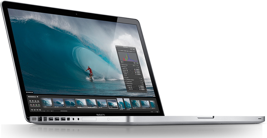 MacBook Pro με εικόνα σερφ στην οθόνη Ταπετσαρία