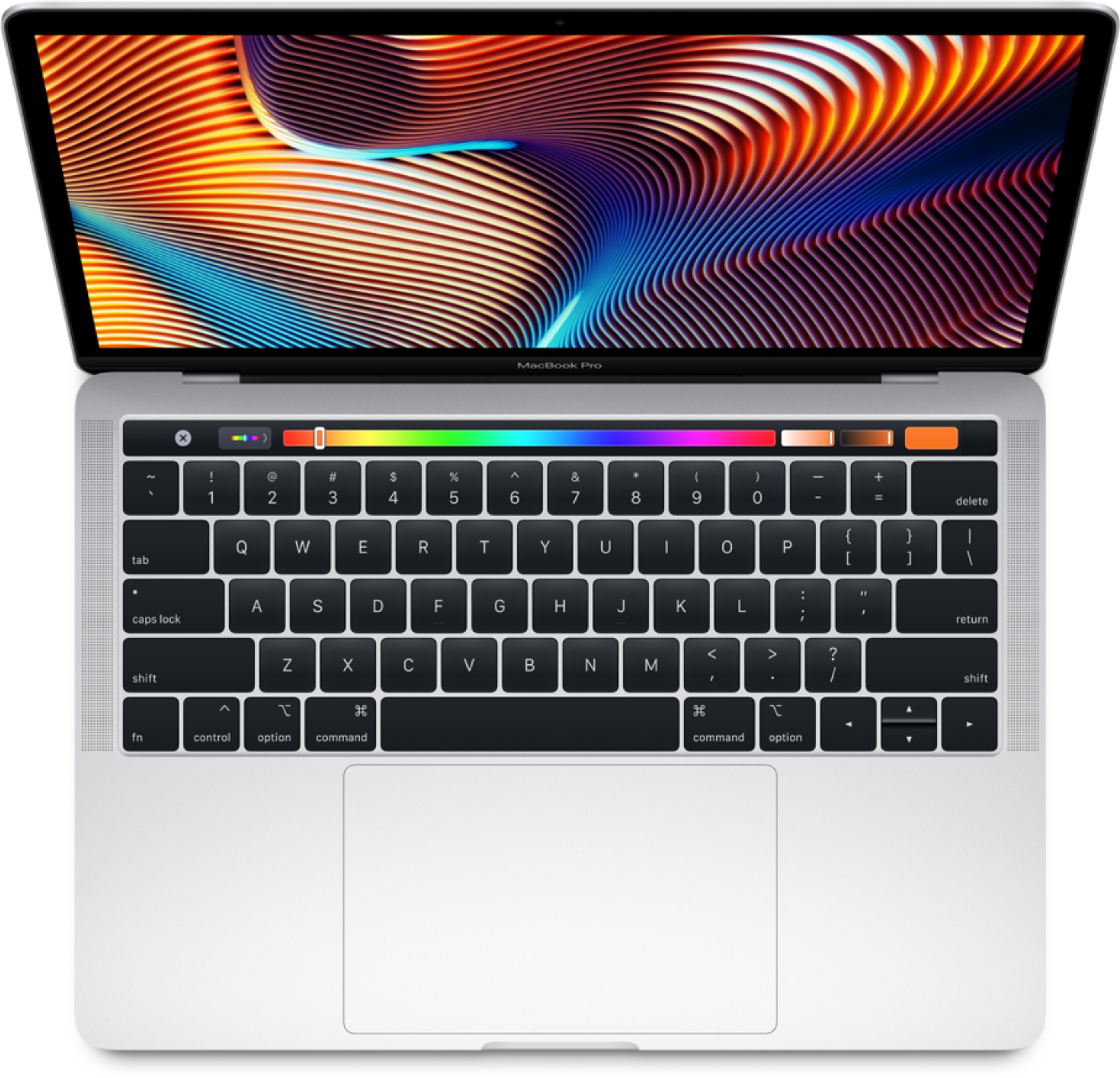 MacBook Pro με Touch Bar κάτοψη Ταπετσαρία