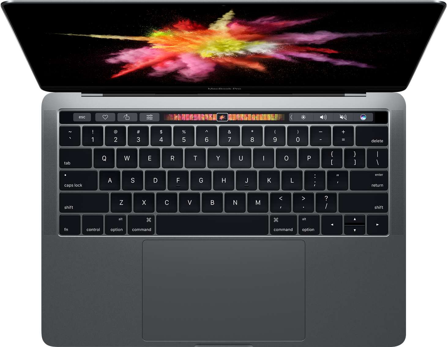 MacBook Pro με Touch Bar κάτοψη Ταπετσαρία