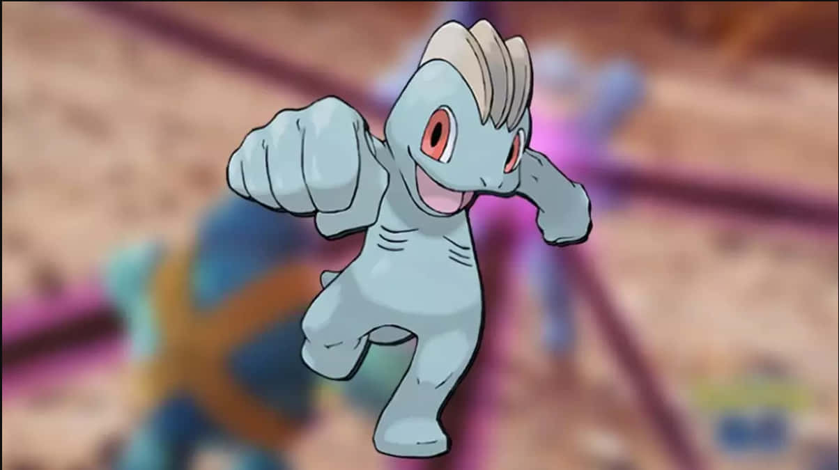 Machop με Θολό Φόντο Ταπετσαρία