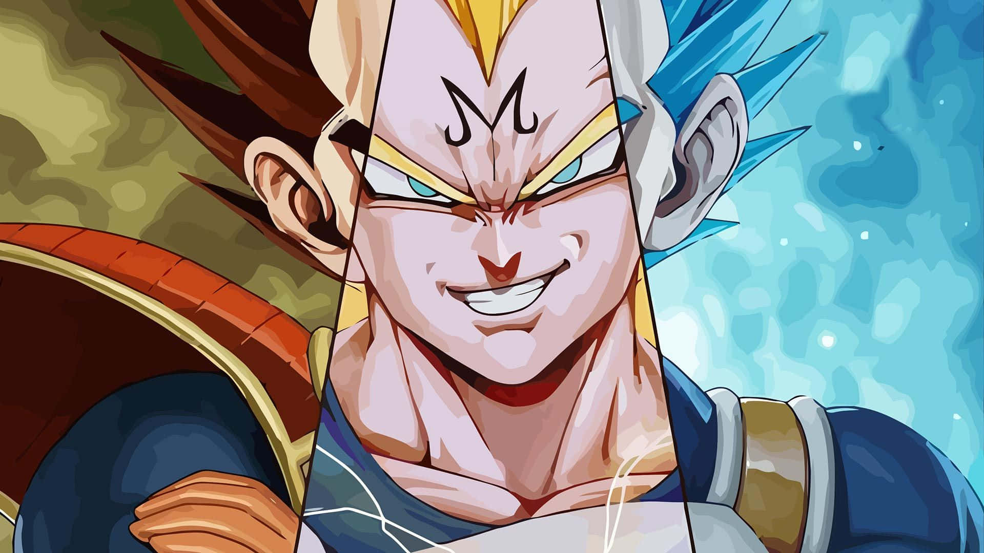 Majin Vegeta με Διαφορετικό Χρώμα Μαλλιών Ταπετσαρία