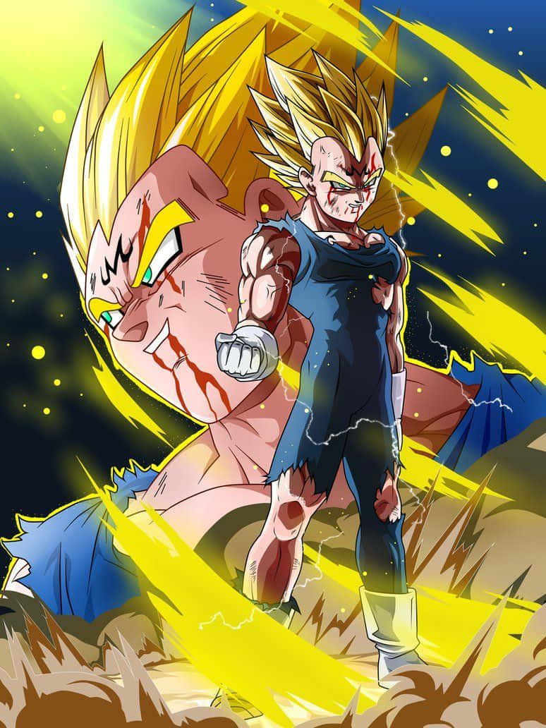 Majin Vegeta Smile Ψηφιακή Τέχνη Dragon Ball Ταπετσαρία
