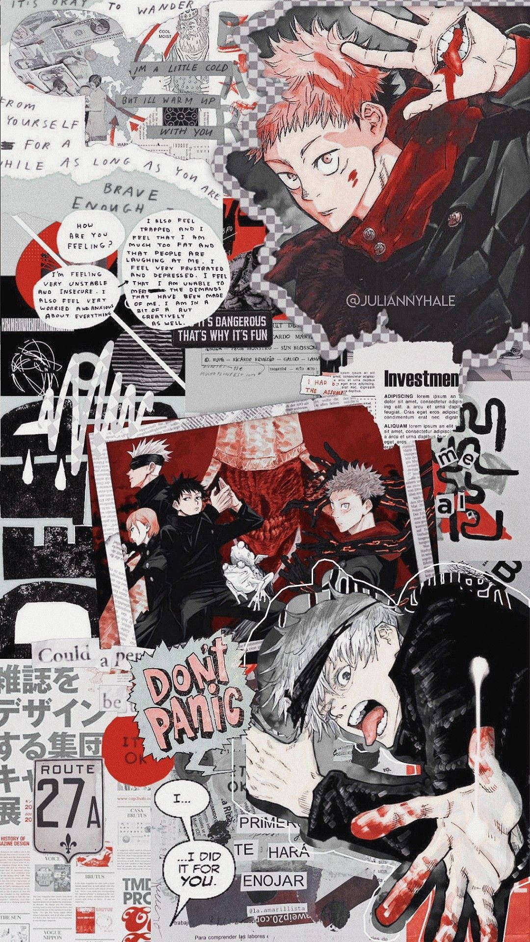 Manga iPhone Jujutsu Kaisen Ταπετσαρία
