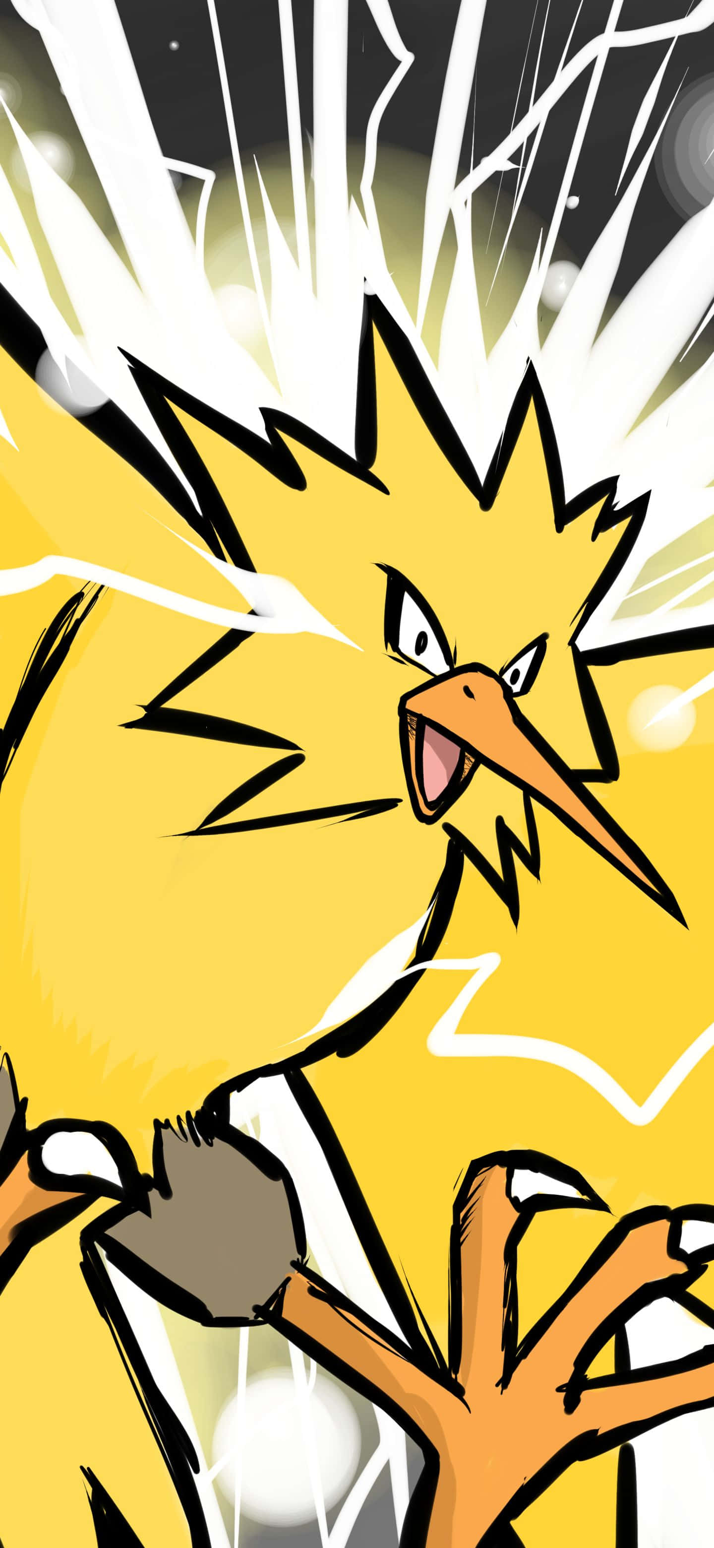 Έγχρωμο Πάνελ Manga του Zapdos Ταπετσαρία