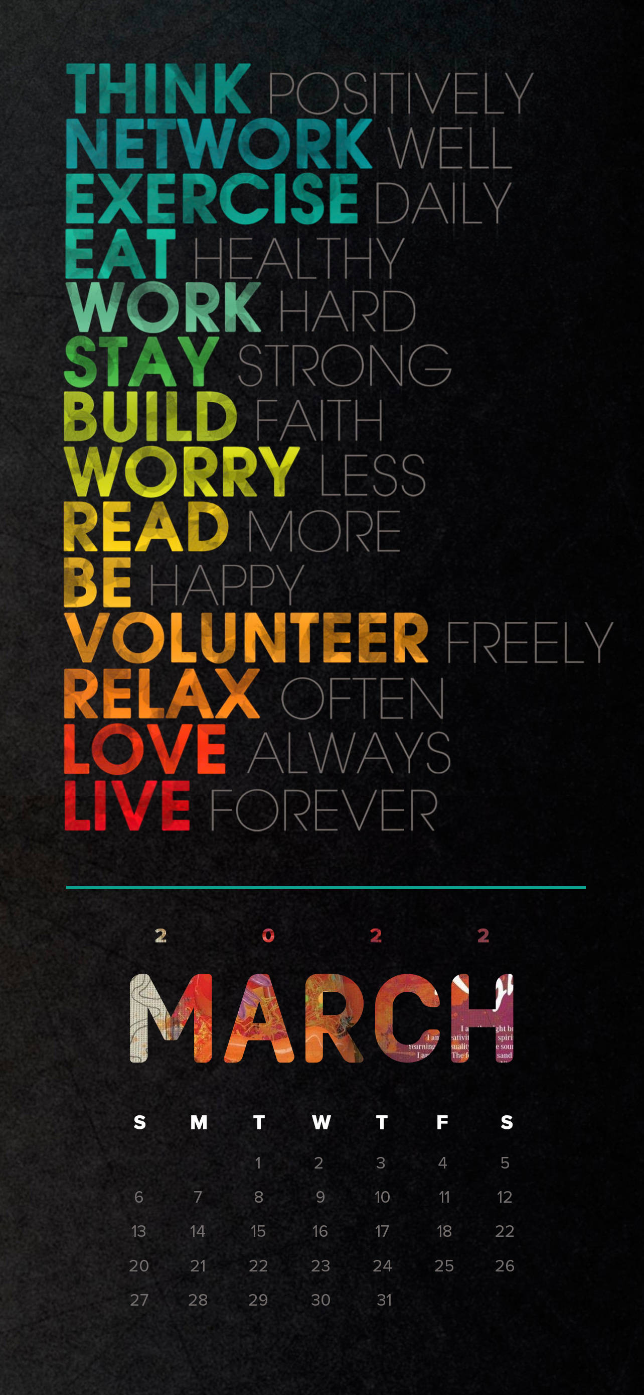 March 2022 Eat Work Love Ταπετσαρία