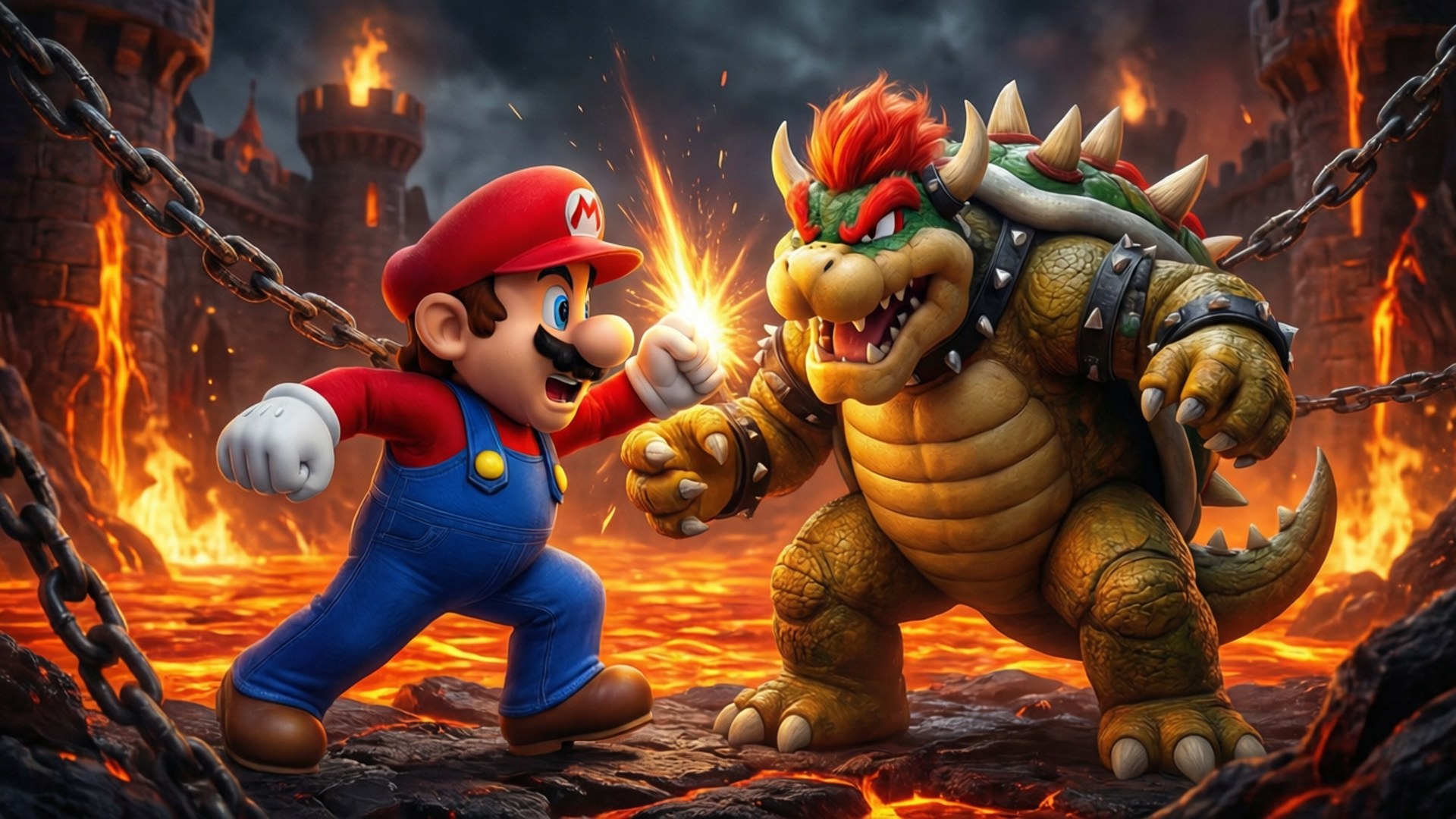 Mario εναντίον Bowser Ταπετσαρία