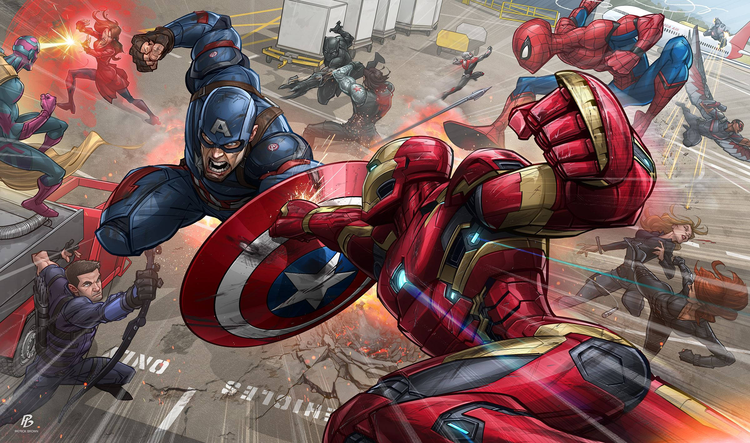 Ενώστε τους Ήρωες - Marvel Ταπετσαρία