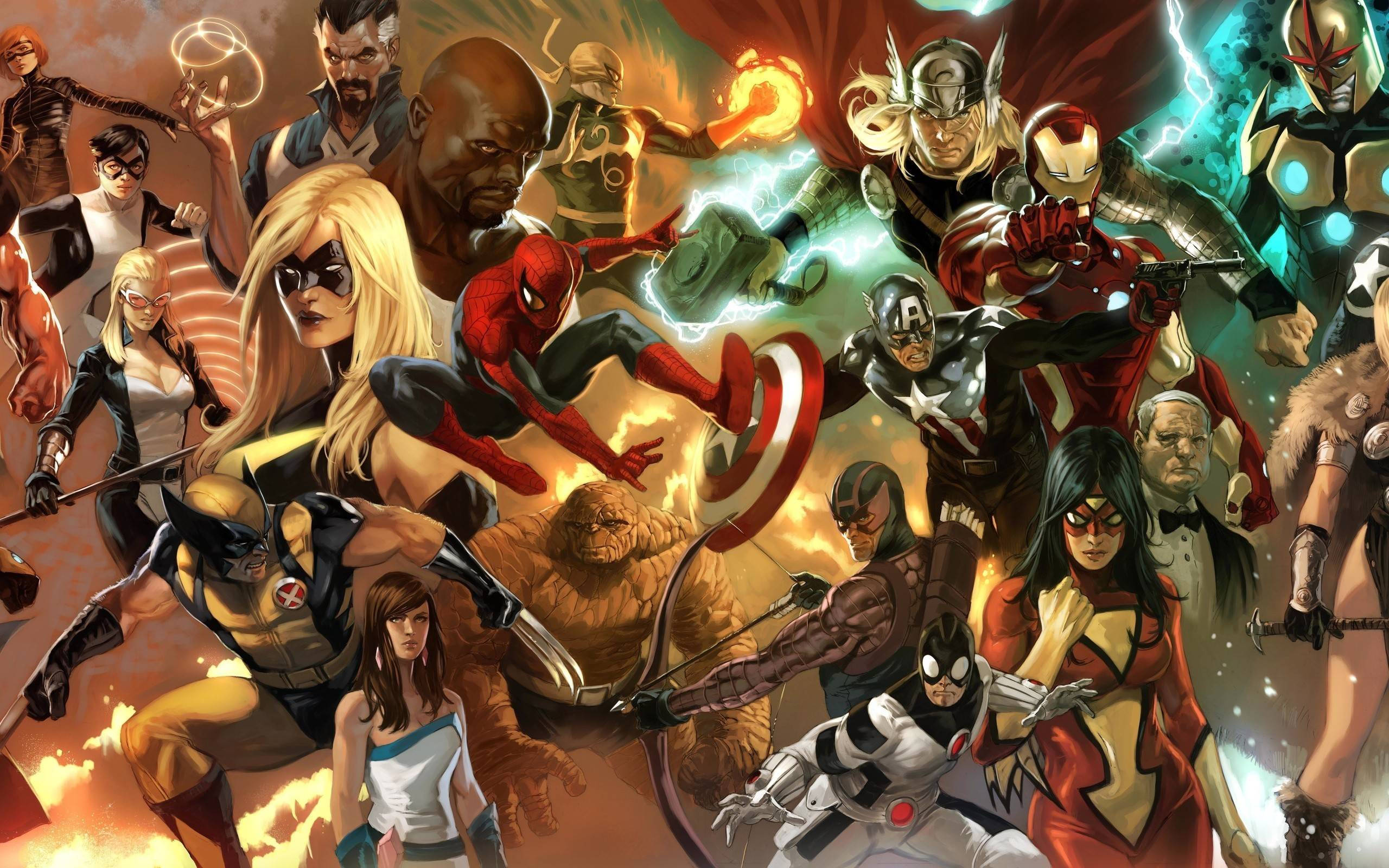 Ενώστε τους Marvel Υπερήρωες για να σώσουν τον κόσμο! Ταπετσαρία