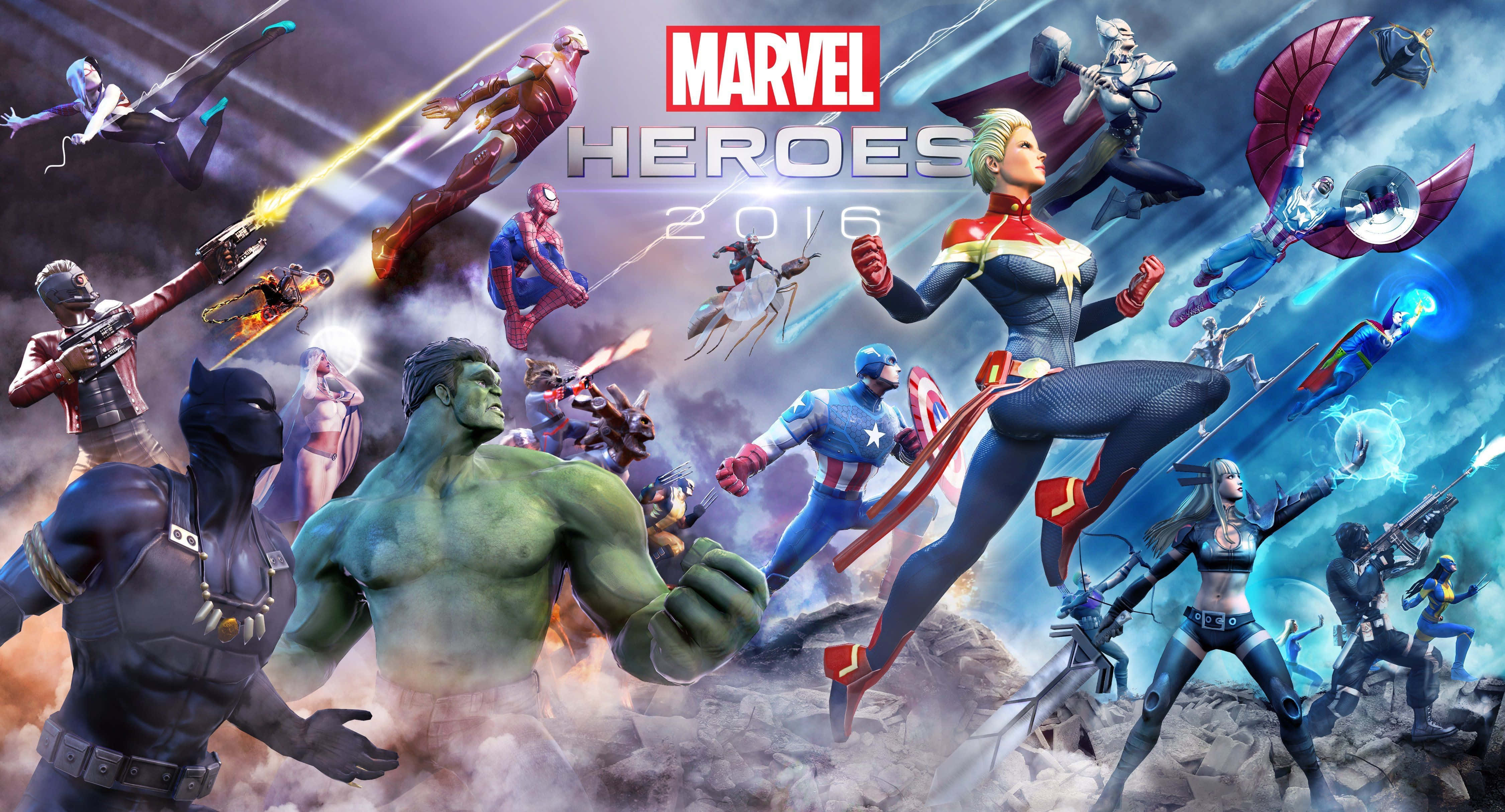 Χαρακτήρες της Marvel Comics σε Δράση Ταπετσαρία
