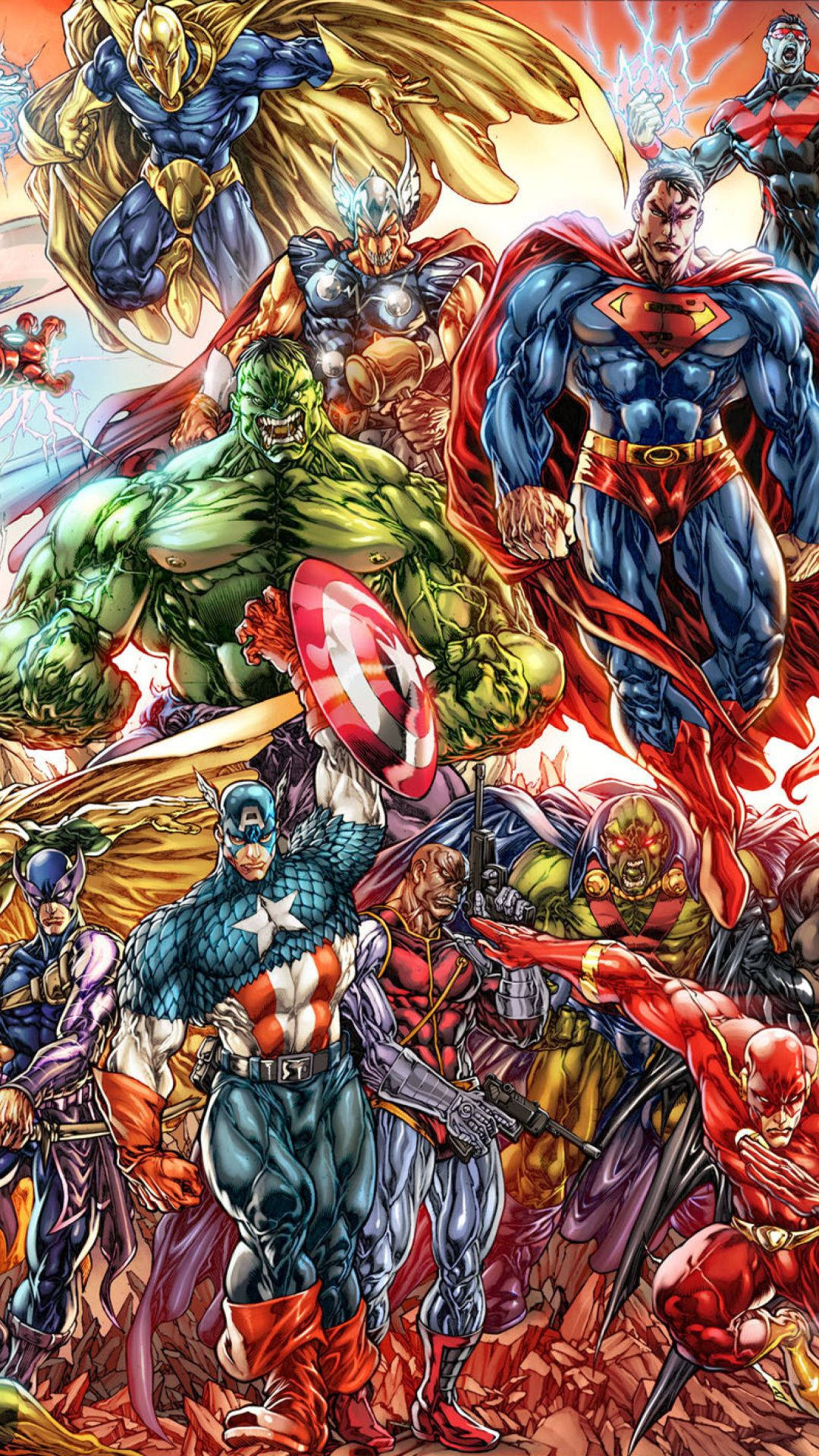 Ενώνοντας τους Ήρωες της Marvel Ταπετσαρία
