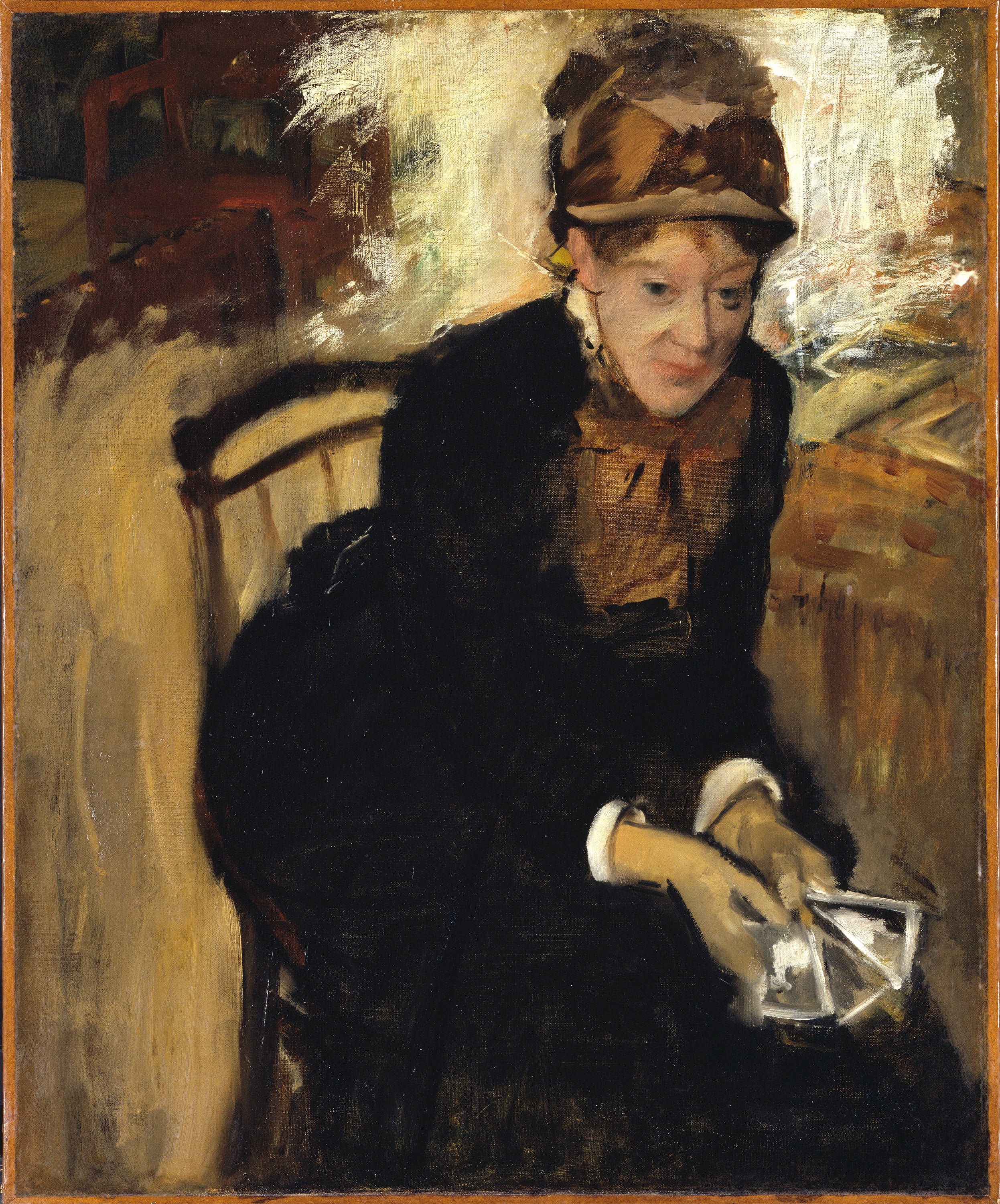 Πορτρέτο της Mary Cassatt από τον Edgar Degas Ταπετσαρία