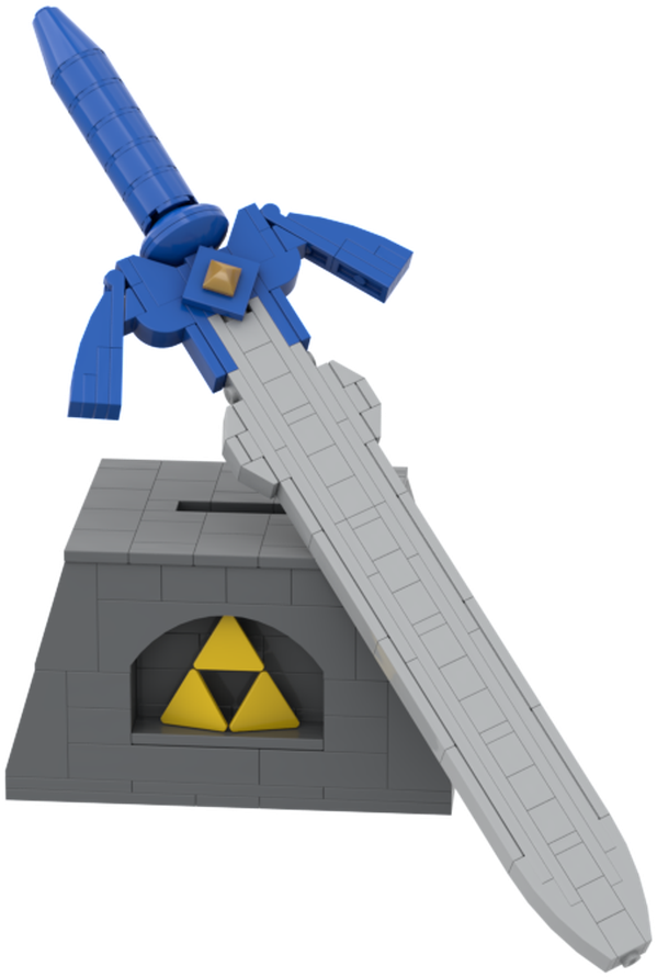 Αντίγραφο του Master Sword σε Προθήκη Ταπετσαρία