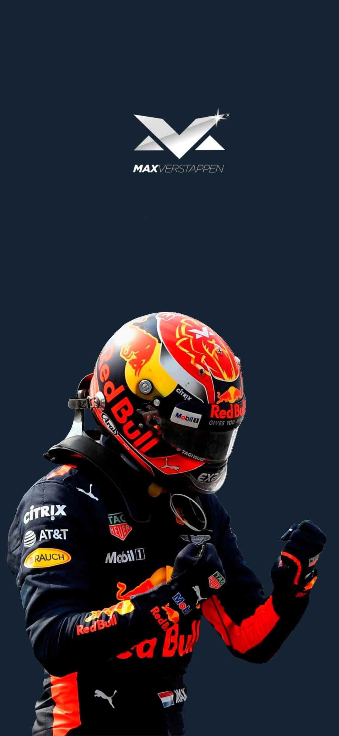 Max Verstappen με τη φόρμα της Red Bull Racing Ταπετσαρία