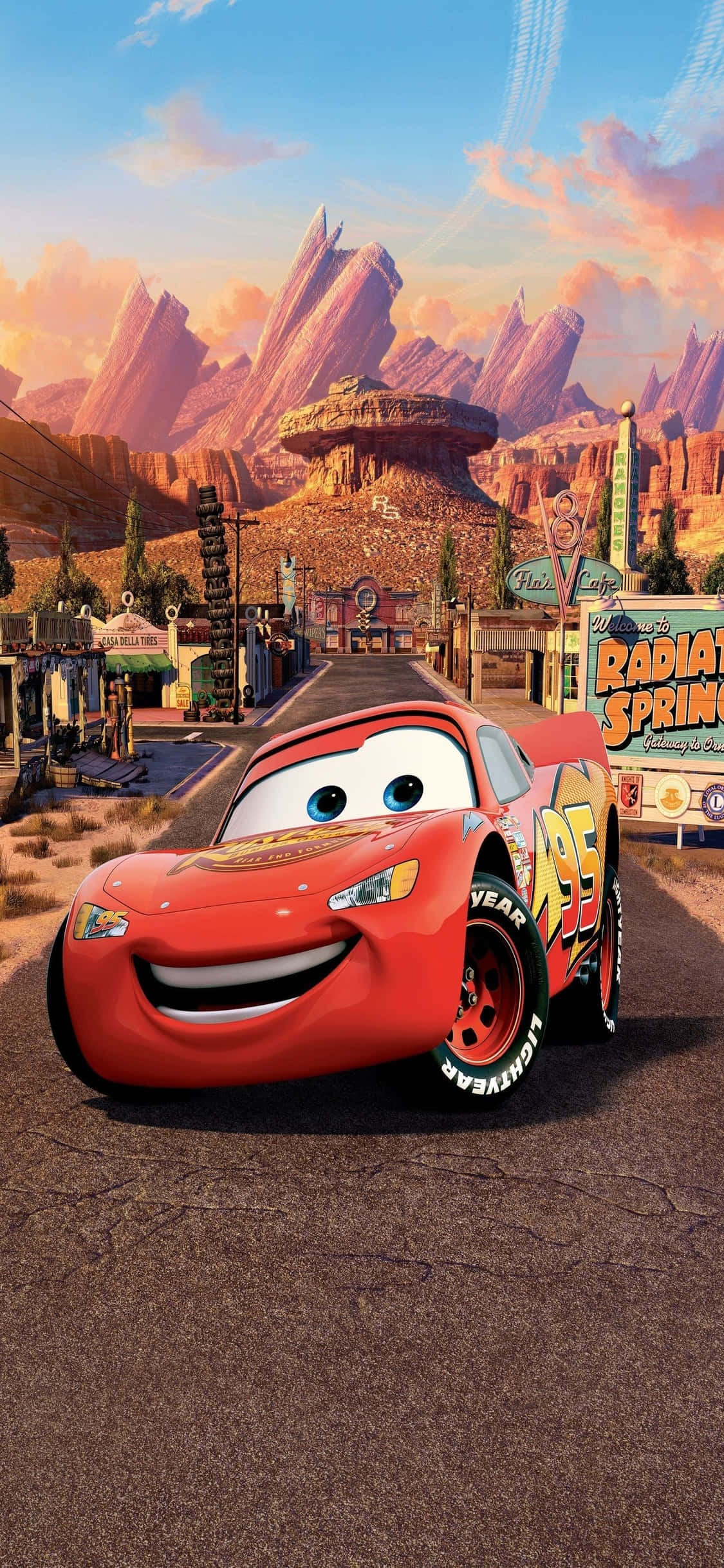 Επαγγελματίας Οδηγός Αγώνων McQueen iPhone X Cars Φόντο Ταπετσαρία