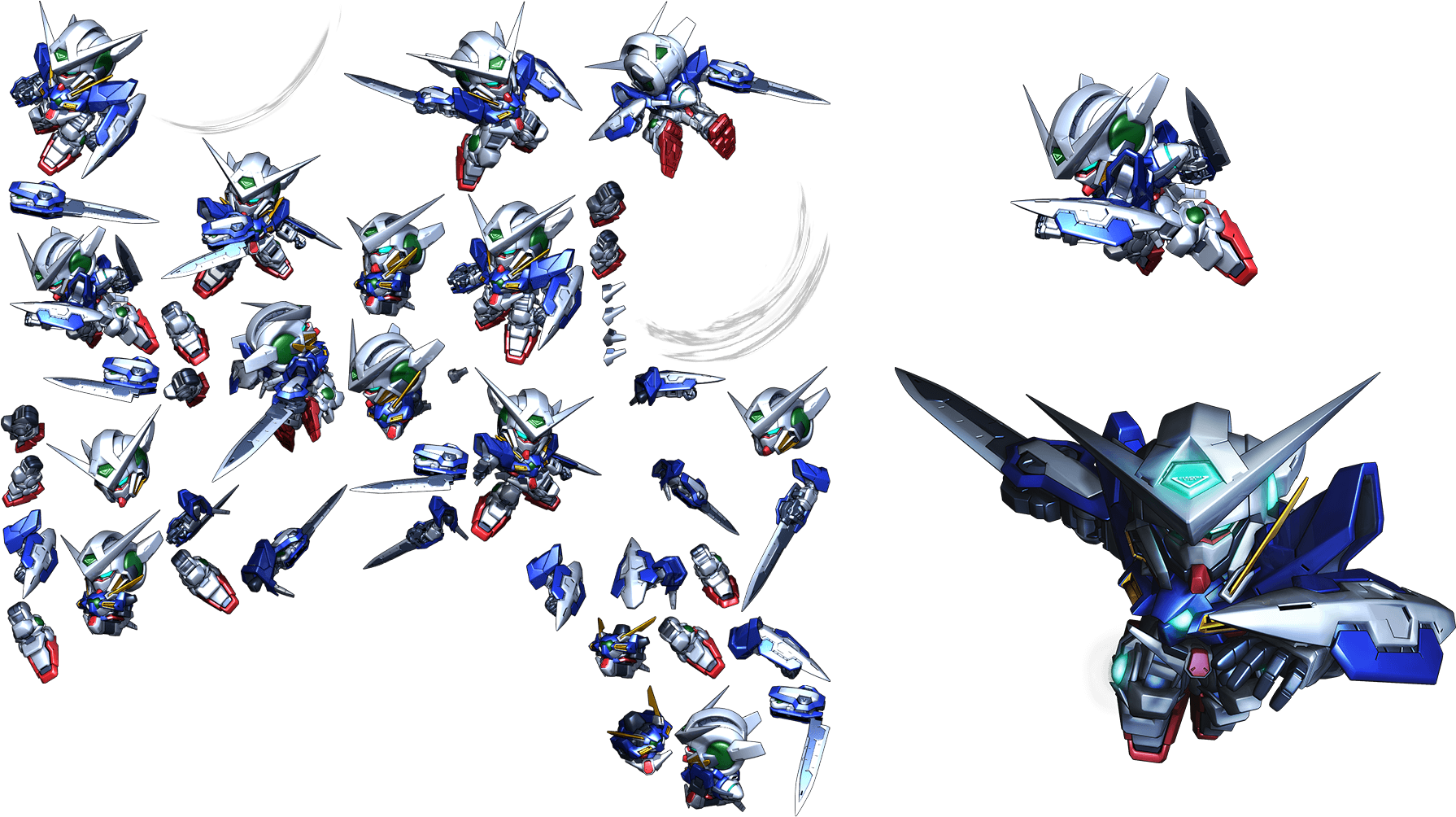 Κολάζ Mecha Gundam Ταπετσαρία