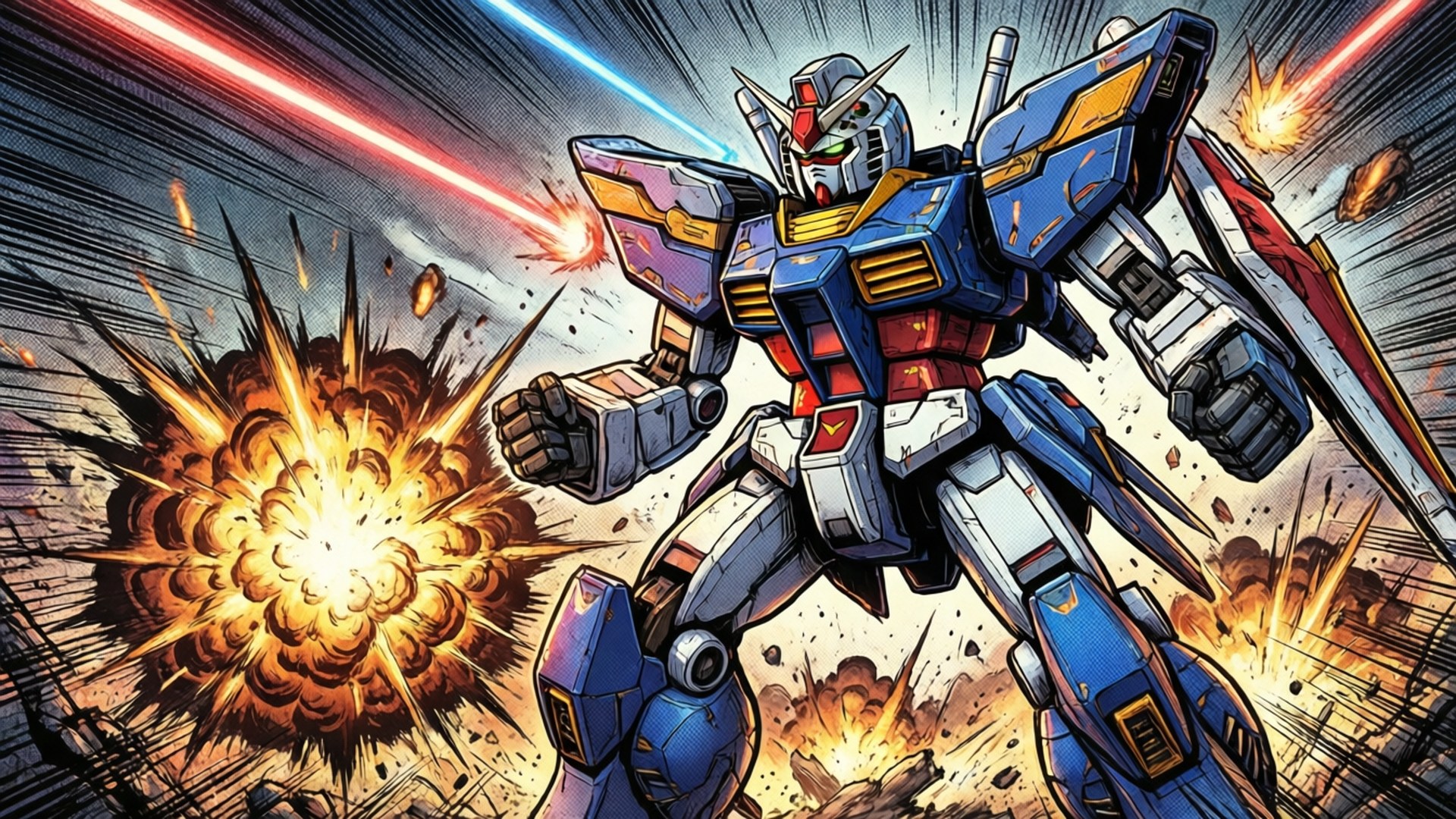 Μάχη Mecha Manga Ταπετσαρία