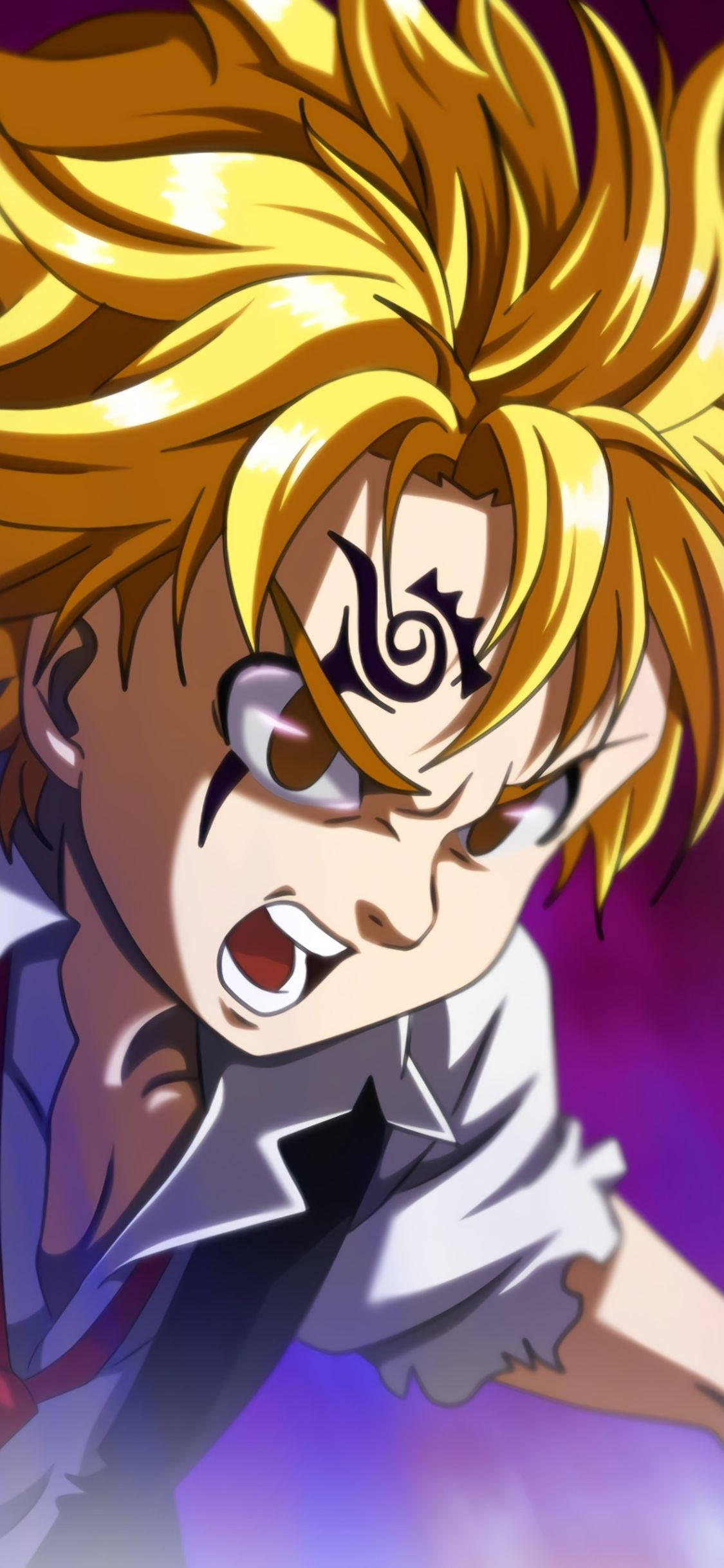 Ο Οργισμένος Meliodas των Επτά Θανάσιμων Αμαρτιών Ταπετσαρία
