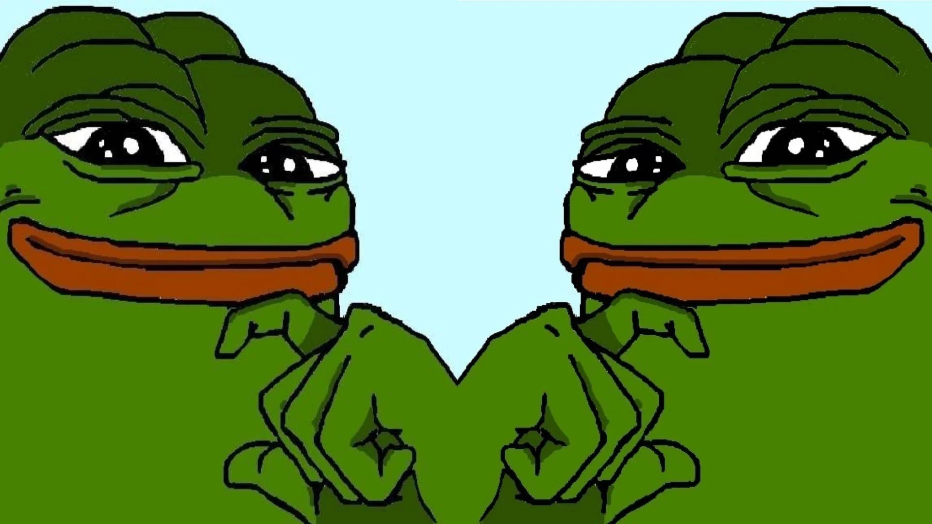Meme Kawaii Βάτραχος Σχέδιο Ταπετσαρία
