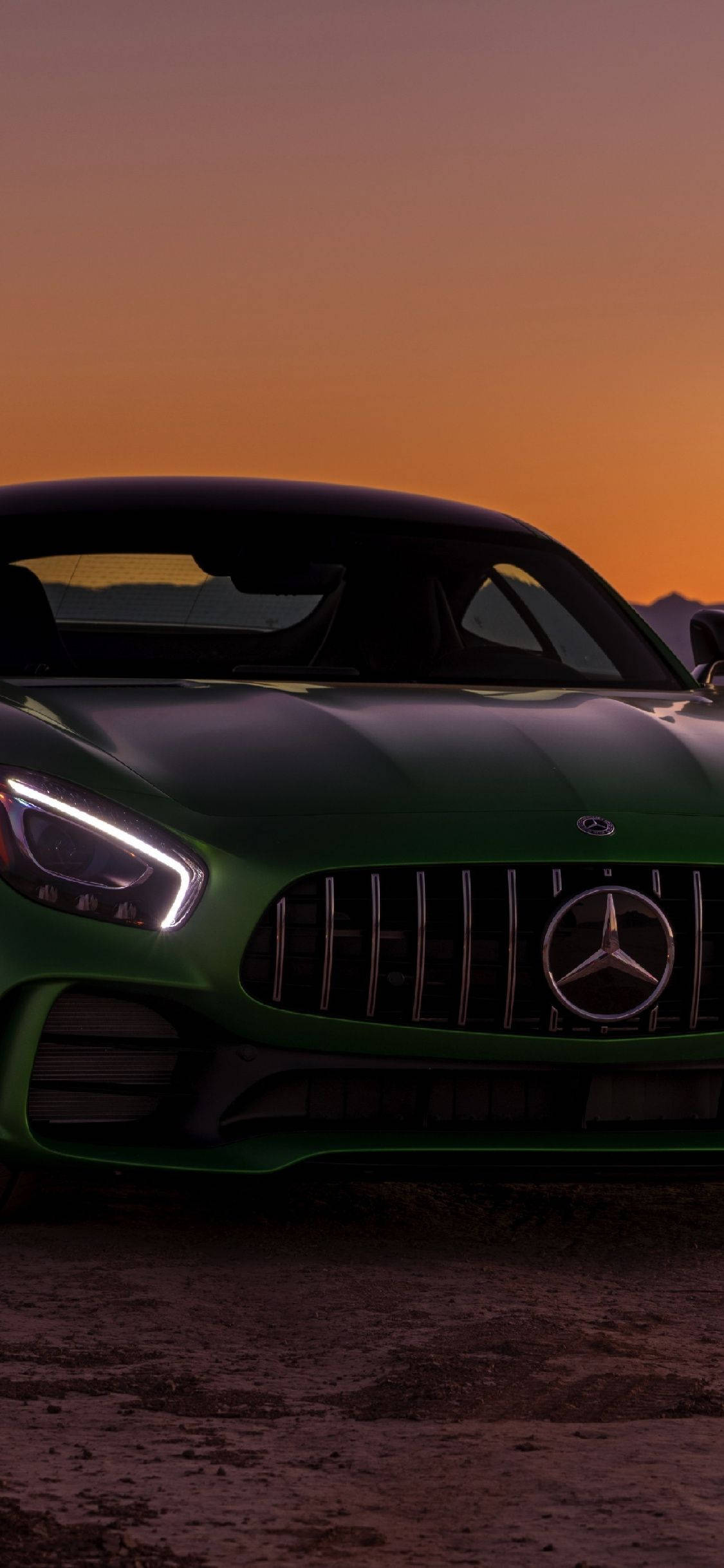 Σκούρο Πράσινο Mercedes iPhone X Ταπετσαρία