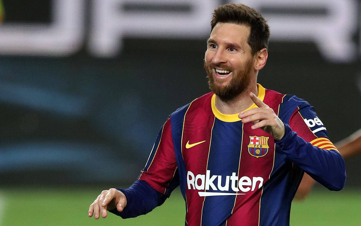 Messi 2021 Χαρούμενος Πανηγυρισμός Γκολ Ταπετσαρία
