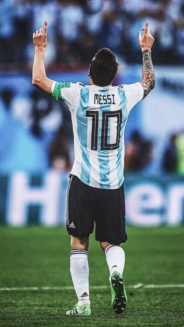 Messi Αργεντινή Δοξάζει τον Θεό Ταπετσαρία