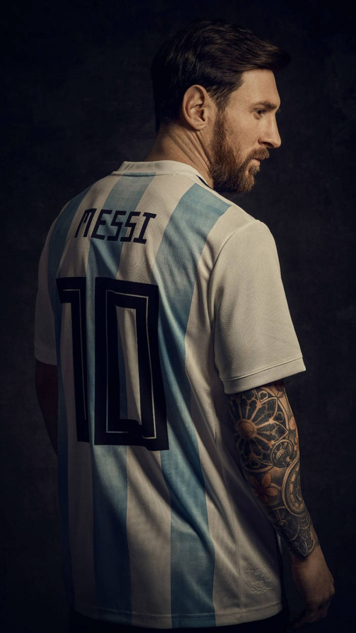 Messi Αργεντινή Σοβαρό Βλέμμα — Messi Ταπετσαρία