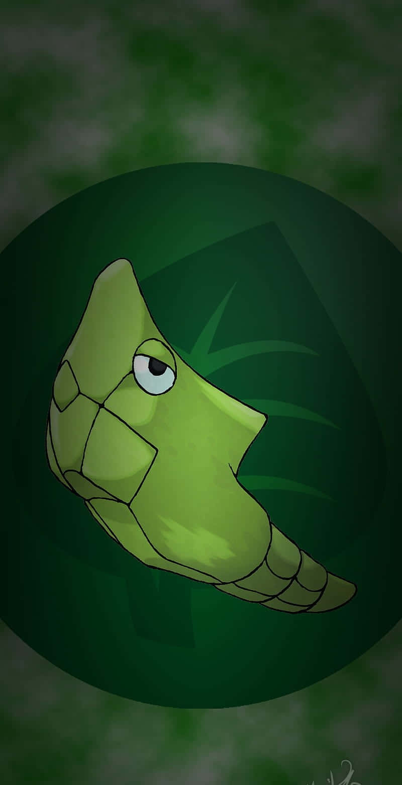 Πράσινο Φύλλο με Metapod σε Τηλέφωνο Ταπετσαρία