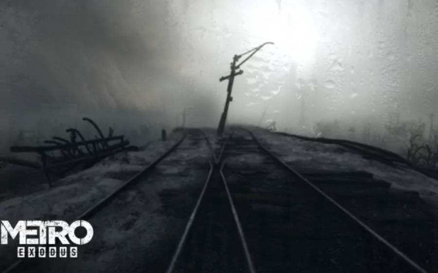 Metro Exodus Σιδηροδρομικές Γραμμές 3440x1440 Ταπετσαρία