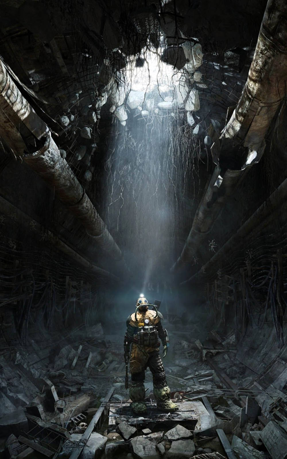 Κατεστραμμένη σήραγγα στο Metro Exodus Ταπετσαρία