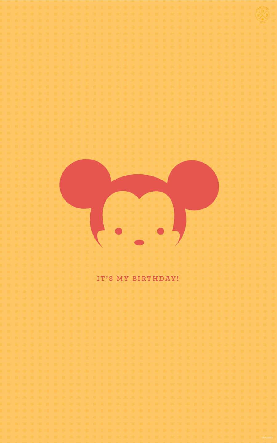 Είναι τα Γενέθλιά Μου Mickey Head Ταπετσαρία