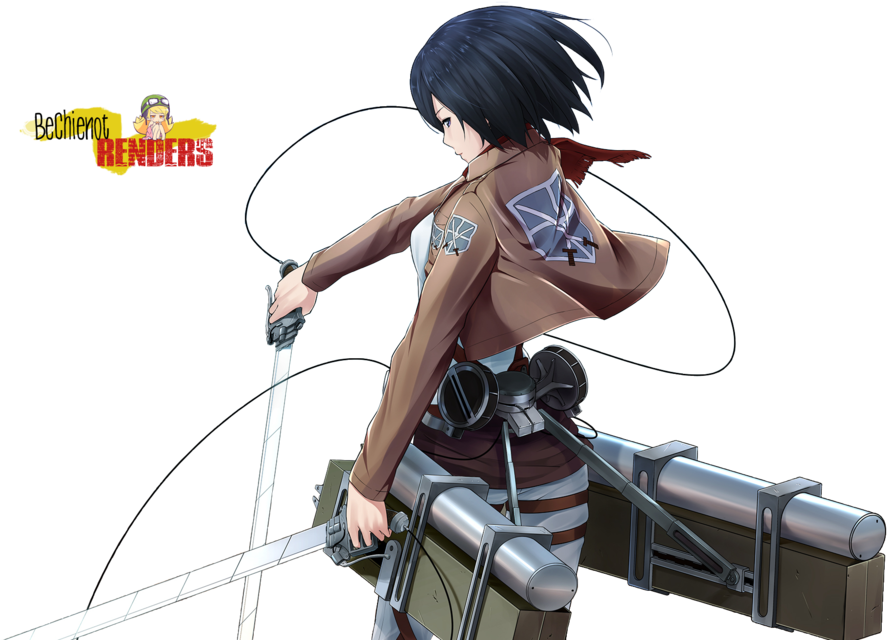 Mikasa Ackerman Έτοιμη για Μάχη Ταπετσαρία