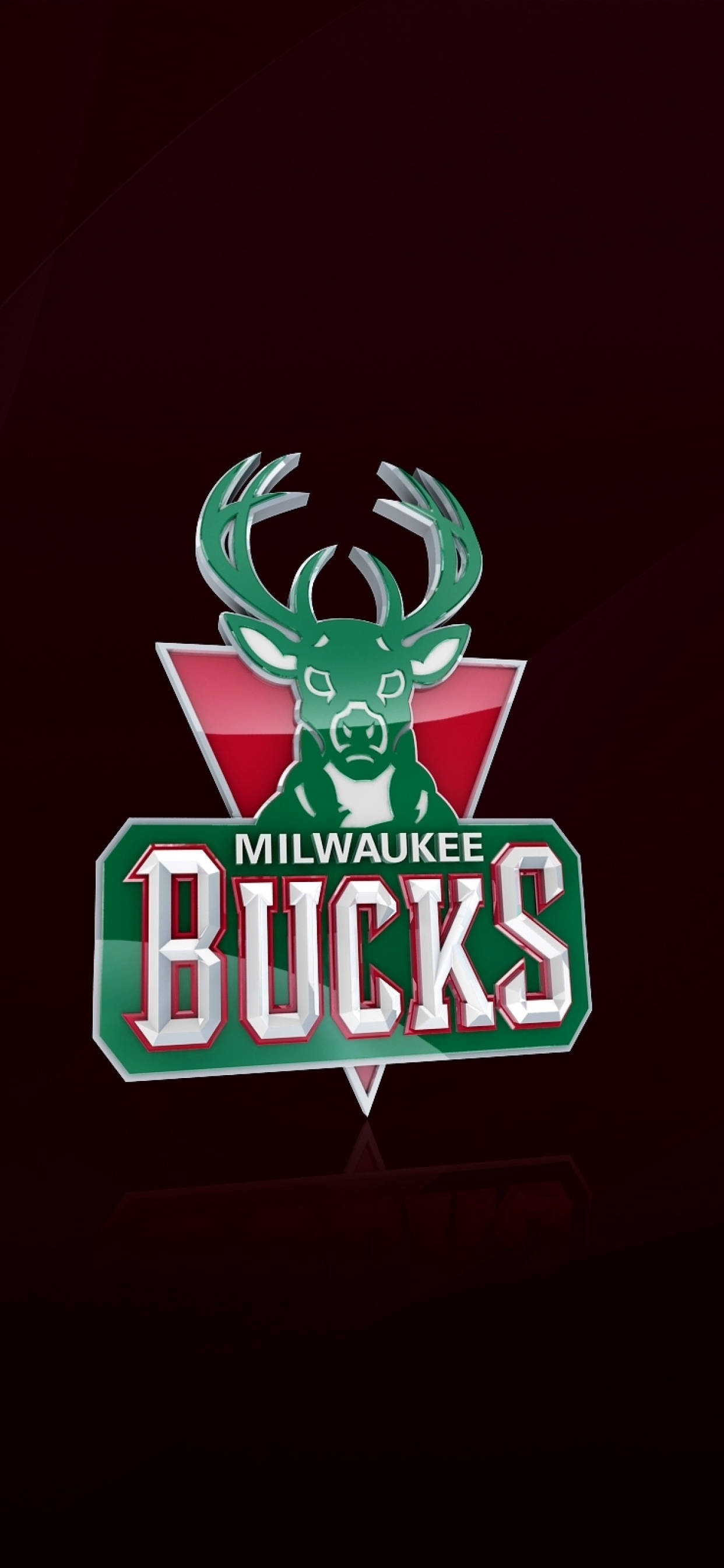 Milwaukee Bucks σε Σκούρο Κόκκινο Ταπετσαρία