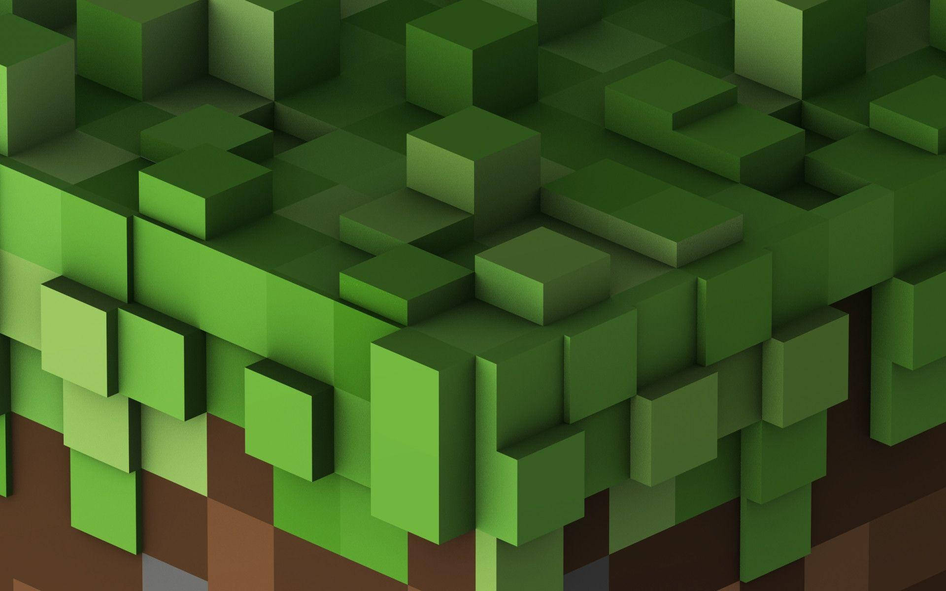 Ο Κυβικός Κόσμος του Minecraft Ταπετσαρία