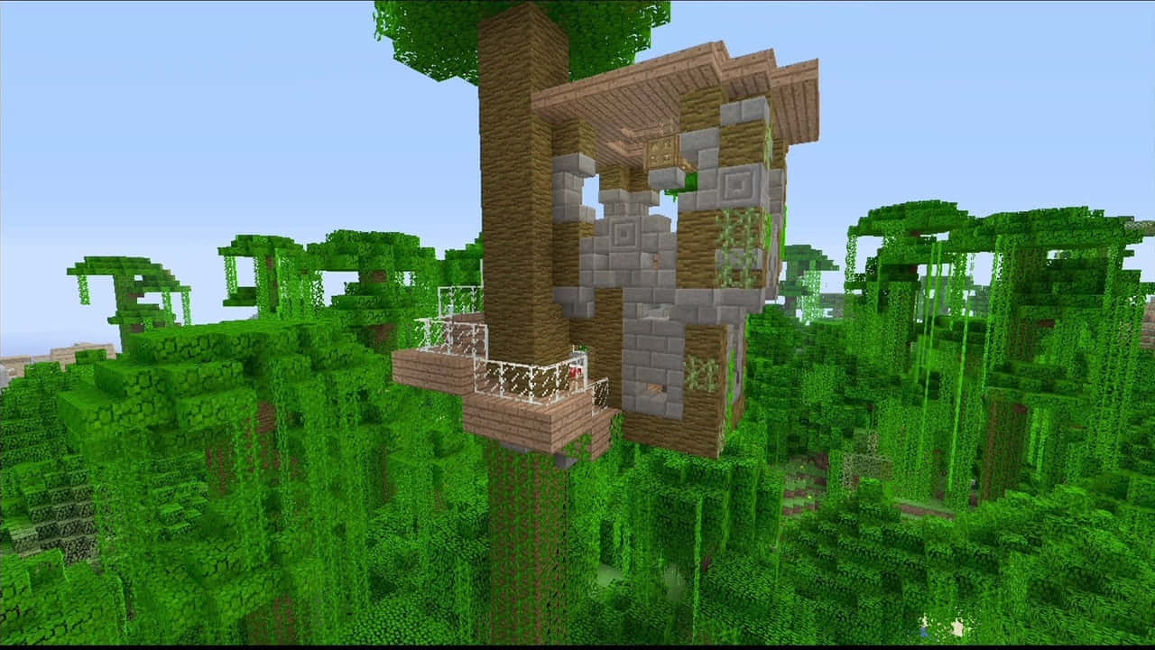 ιδέες για δεντρόσπιτο στο minecraft Ταπετσαρία