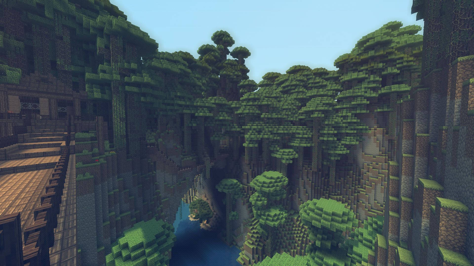 Εξερευνήστε ένα Δάσος στο Minecraft Ταπετσαρία